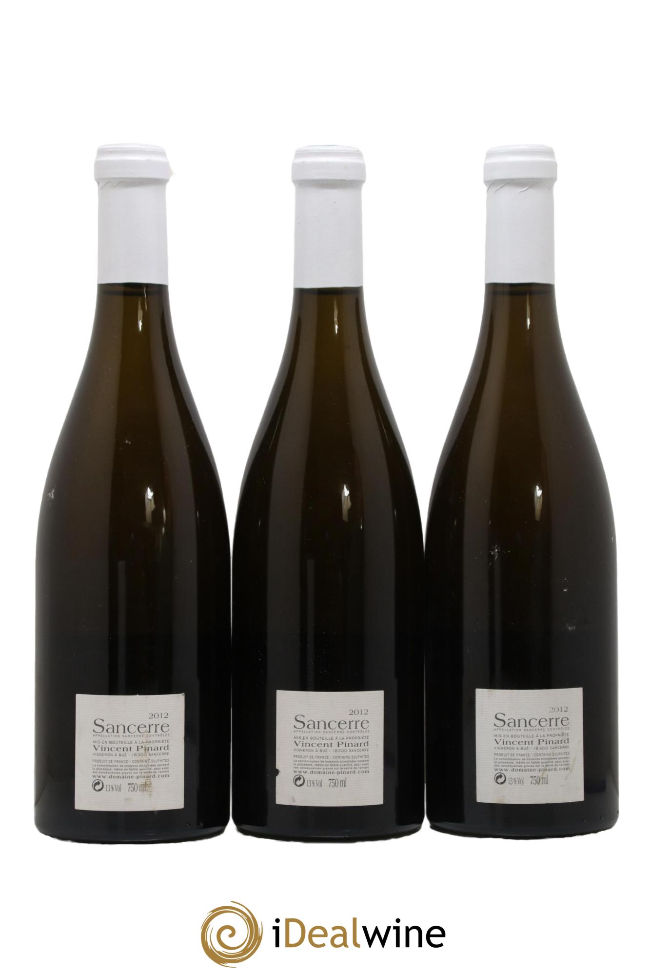 Sancerre Petit Chemarin Vincent Pinard 2012 - Posten von 3 Flaschen - 1
