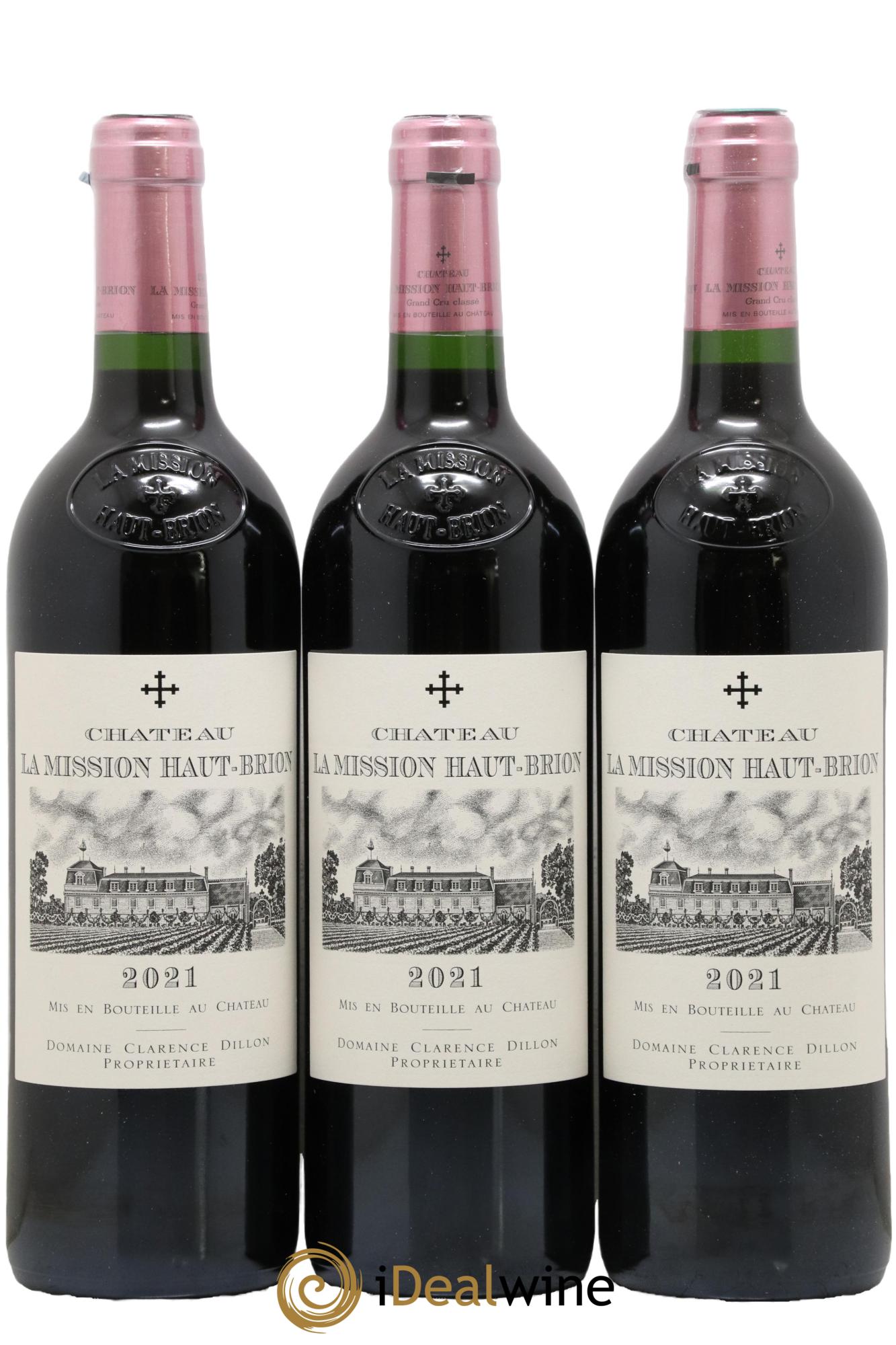 Château la Mission Haut-Brion Cru Classé de Graves 2021 - Lot of 3 bottles - 0