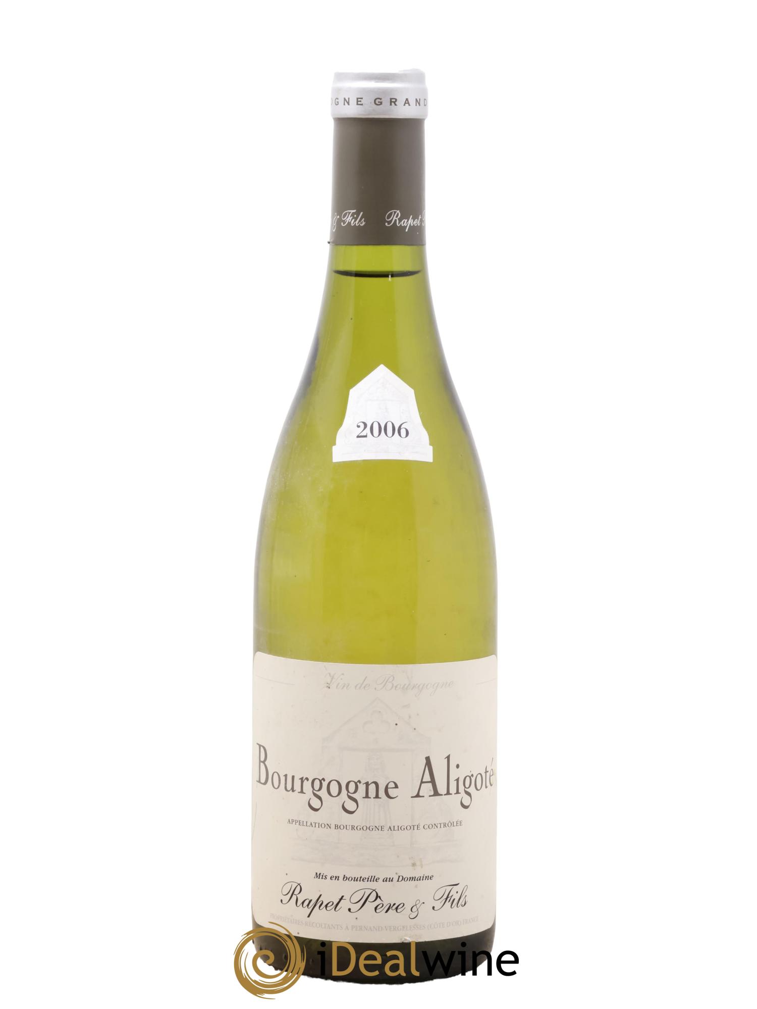 Bourgogne Aligoté Rapet Père et Fils 2006 - Lot de 1 bouteille - 0