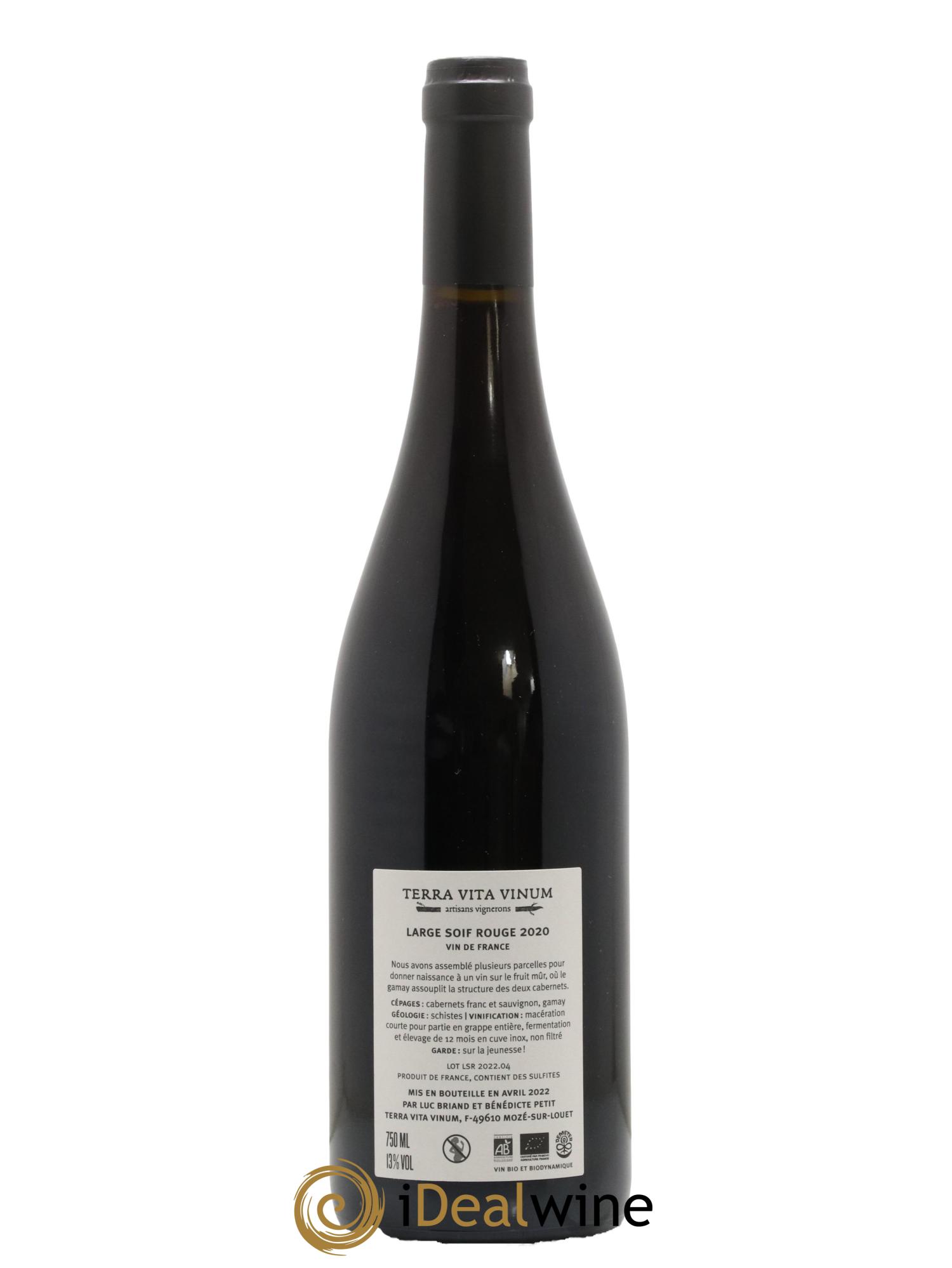 Vin de France Large Soif Terra Vita Vinum 2020 - Posten von 1 Flasche - 1