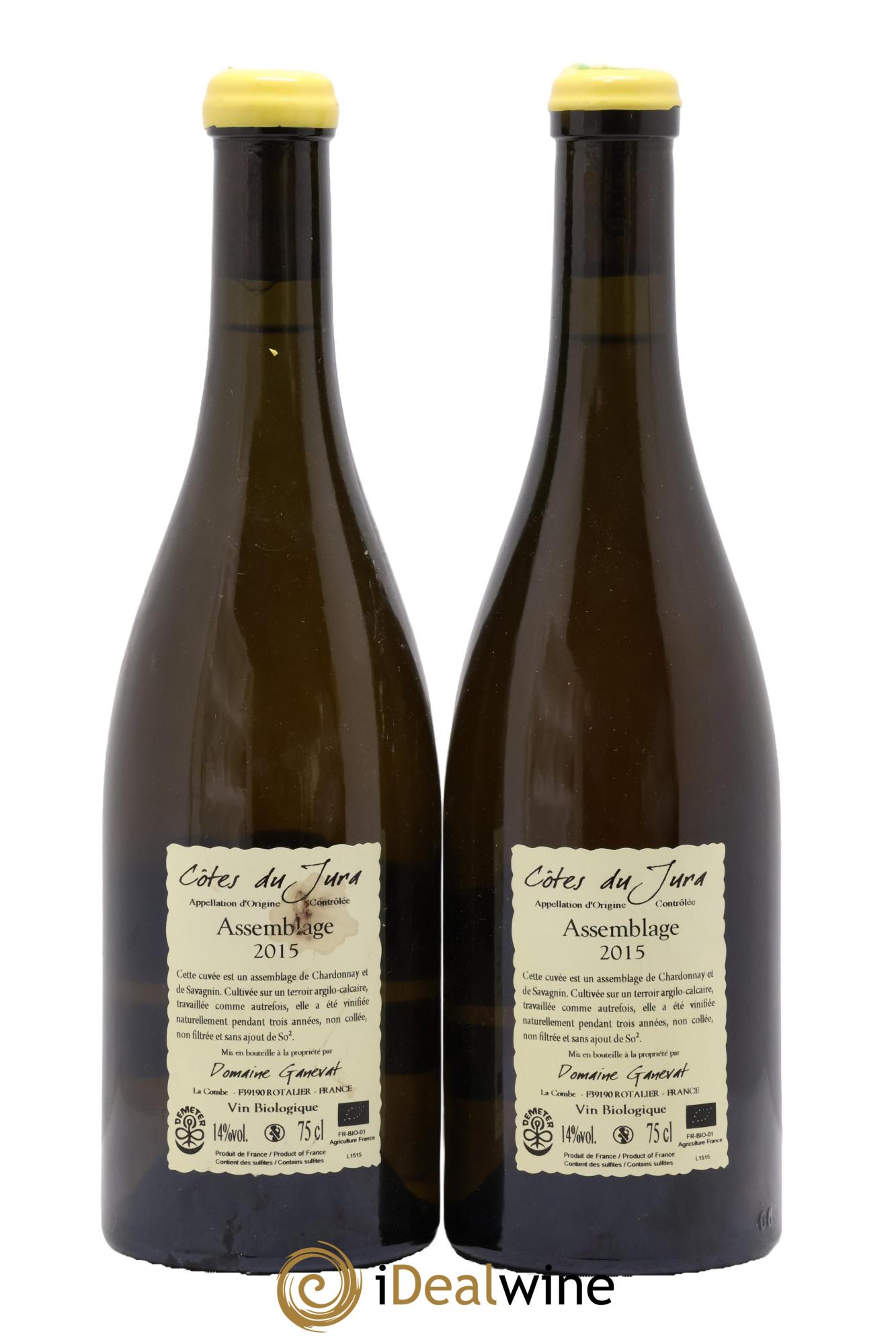 Côtes du Jura Cuvée Orégane Jean-François Ganevat (Domaine) 2015 - Lot de 2 bouteilles - 1