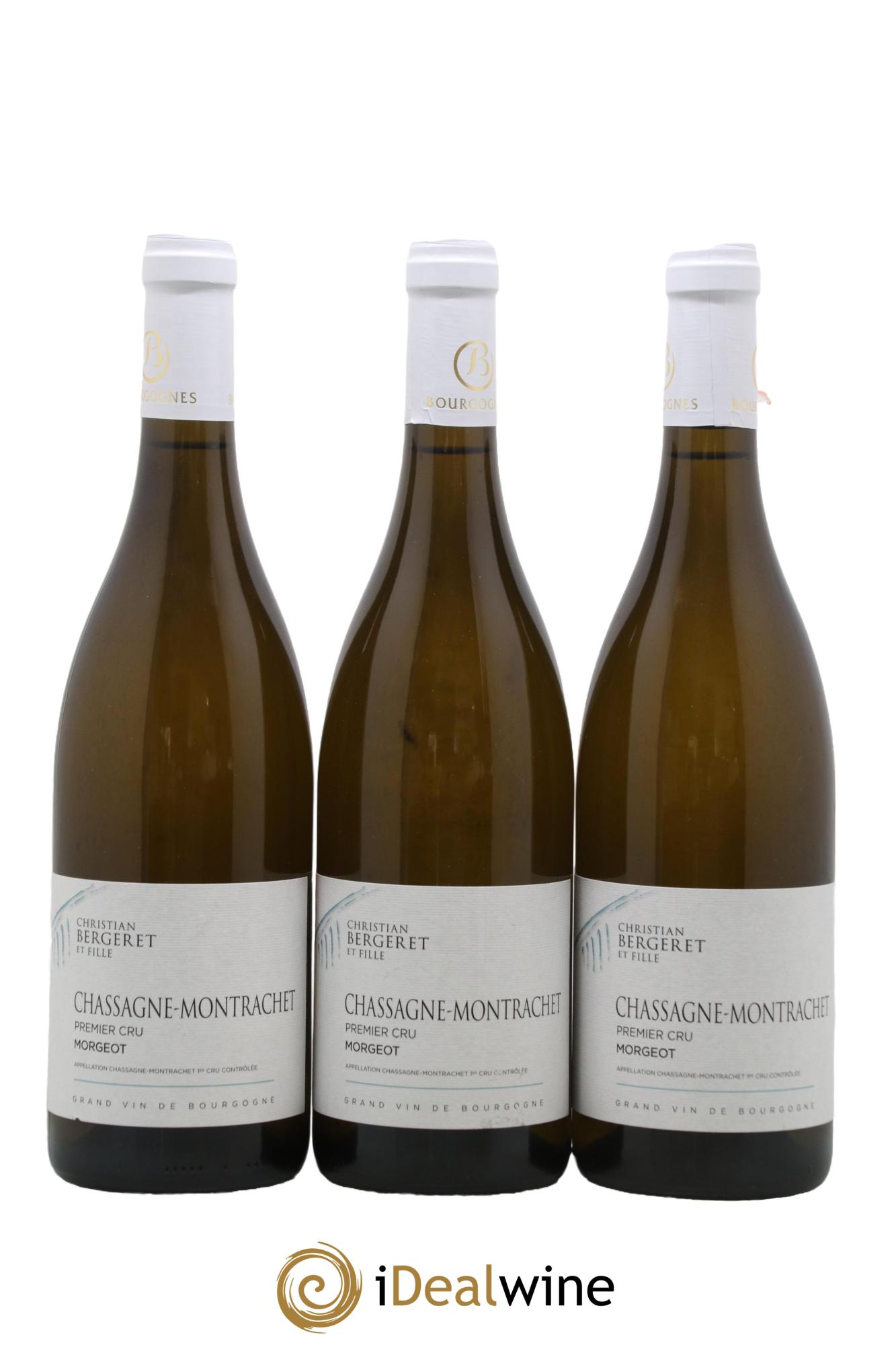 Chassagne-Montrachet 1er Cru Les Morgeots Bergeret 2022 - Lot de 3 bouteilles - 0