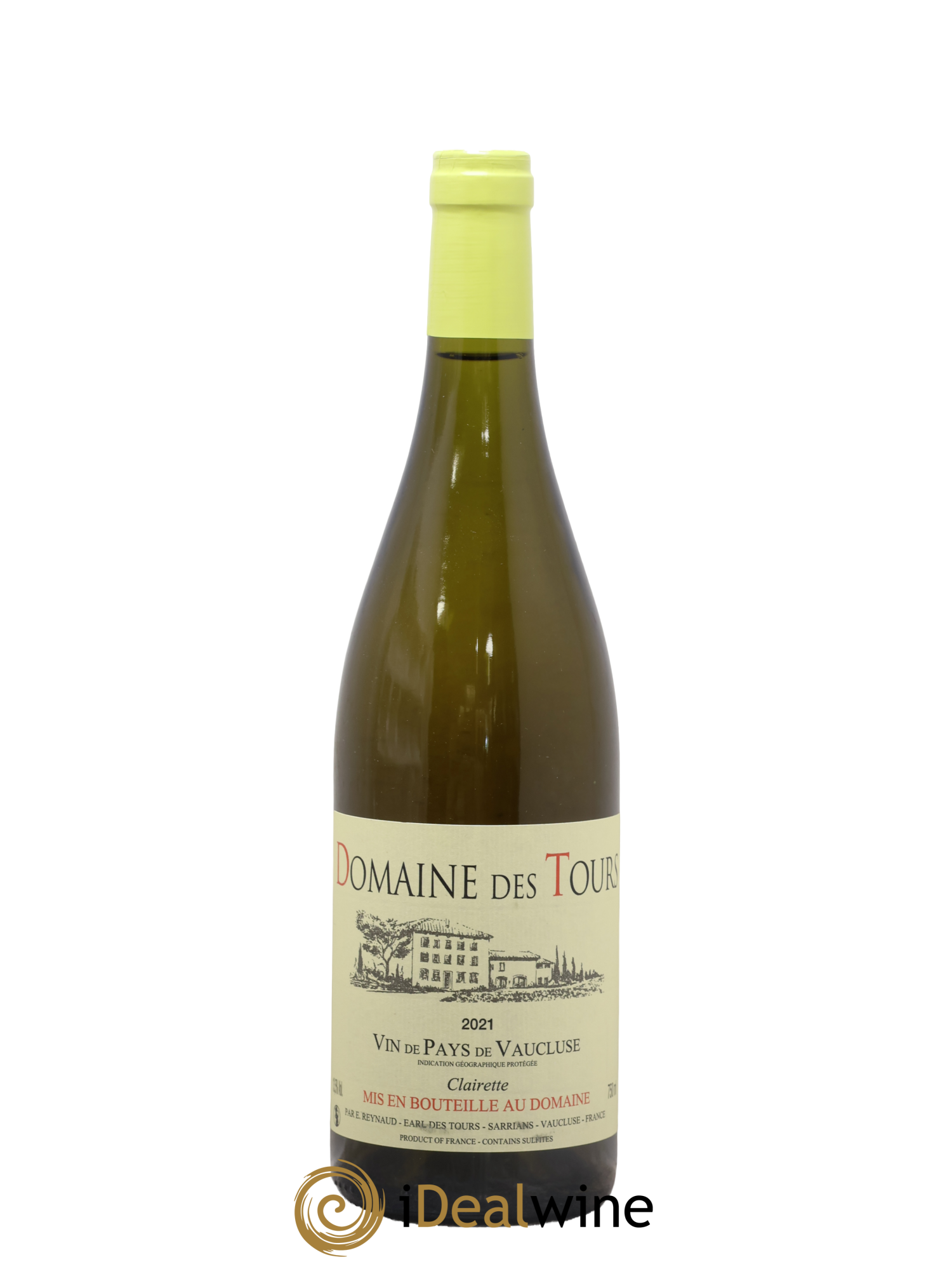 Vaucluse (Vin de Pays de Vaucluse) Domaine des Tours Clairette Emmanuel Reynaud 2021 - Lot de 1 bouteille - 0