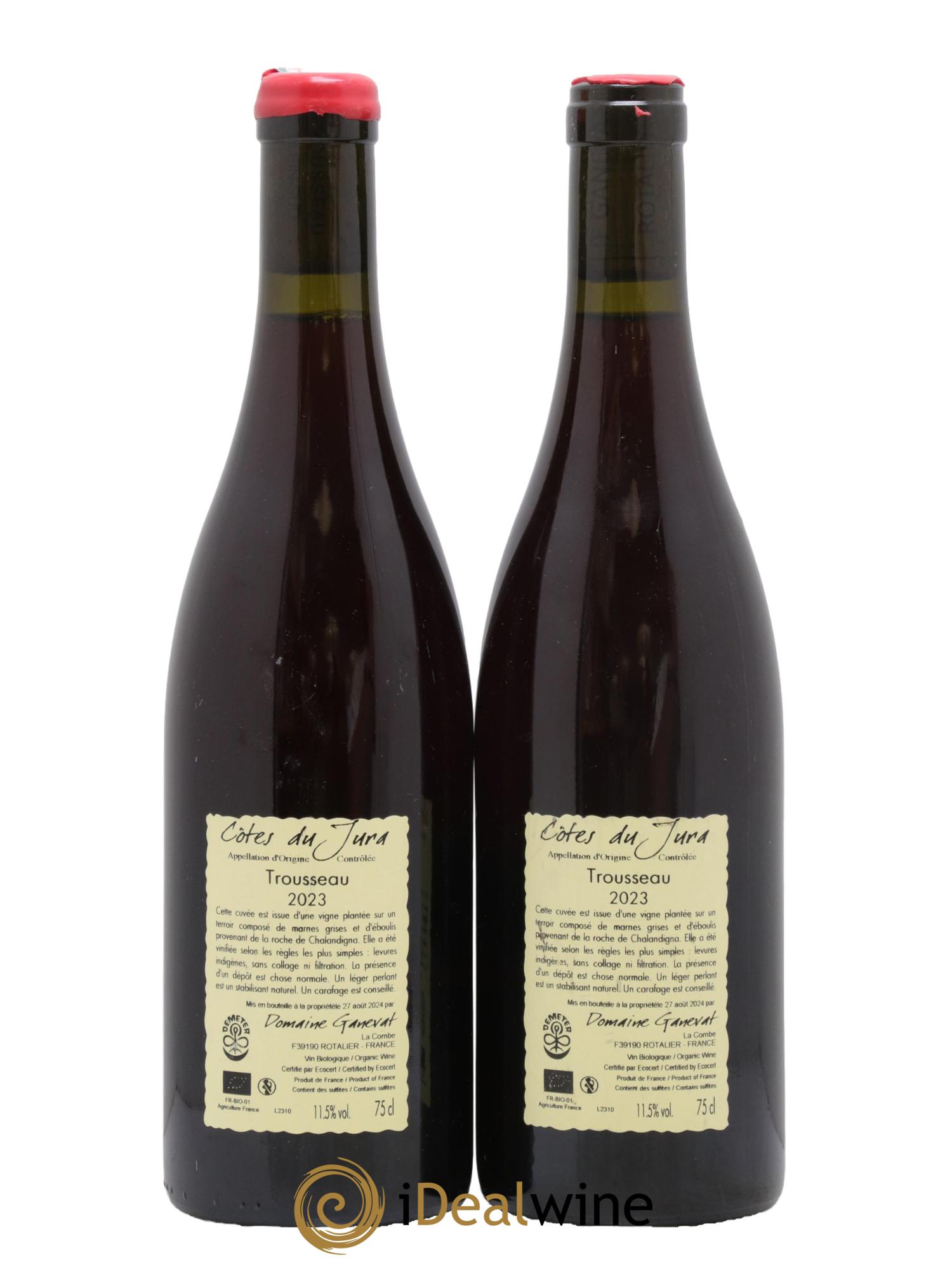 Côtes du Jura Plein Sud Jean-François Ganevat (Domaine) 2023 - Lot of 2 bottles - 1