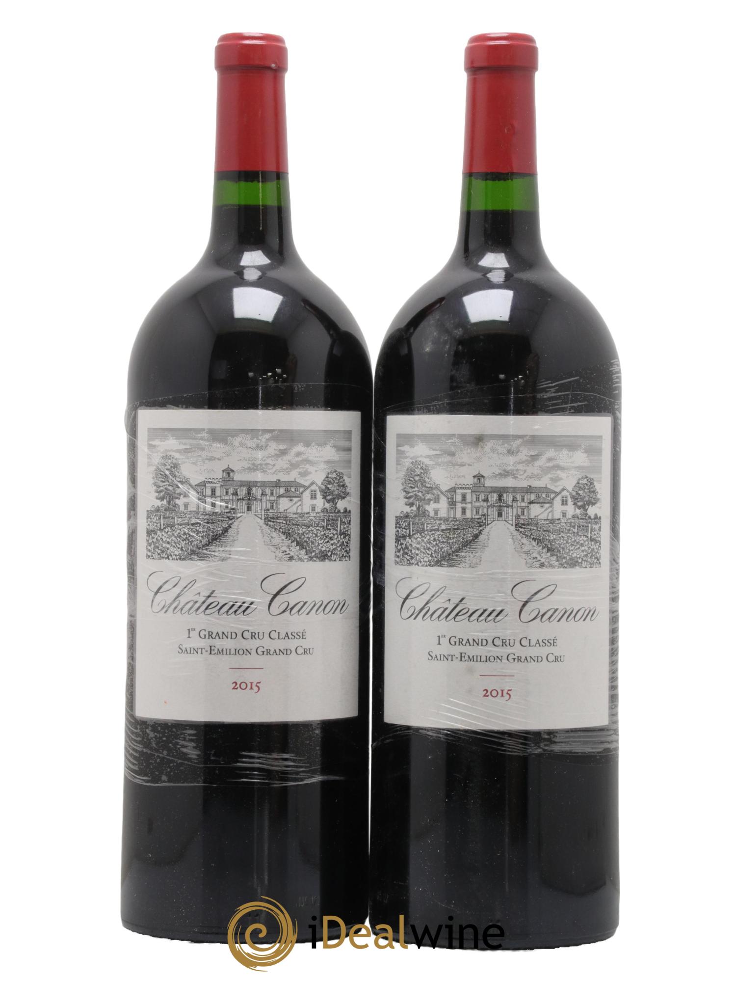 Château Canon 1er Grand Cru Classé B 2015 - Lot de 2 magnums - 0