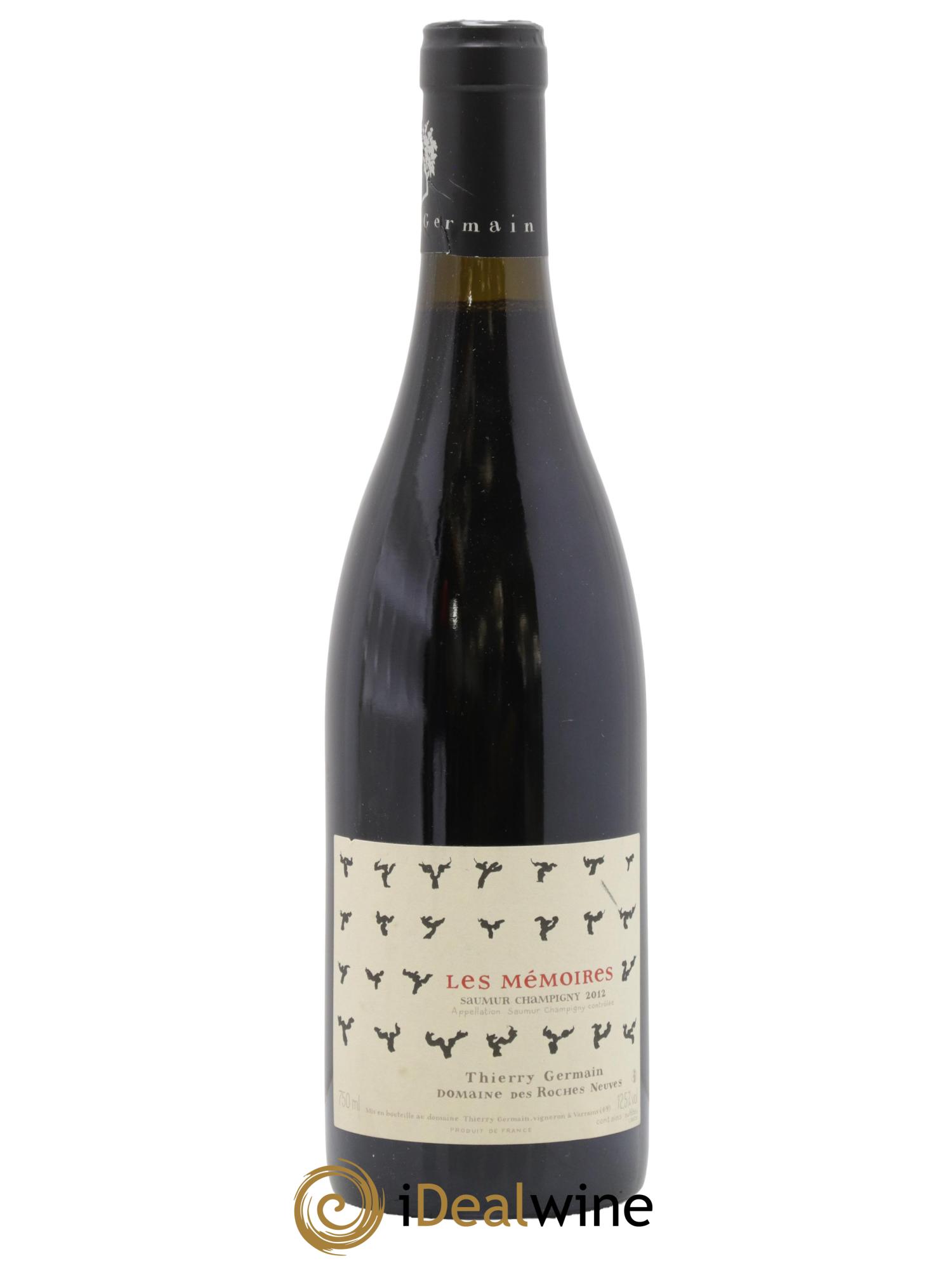 Saumur-Champigny Les Mémoires Domaine des Roches Neuves - Thierry Germain 2012 - Lot de 1 bouteille - 0