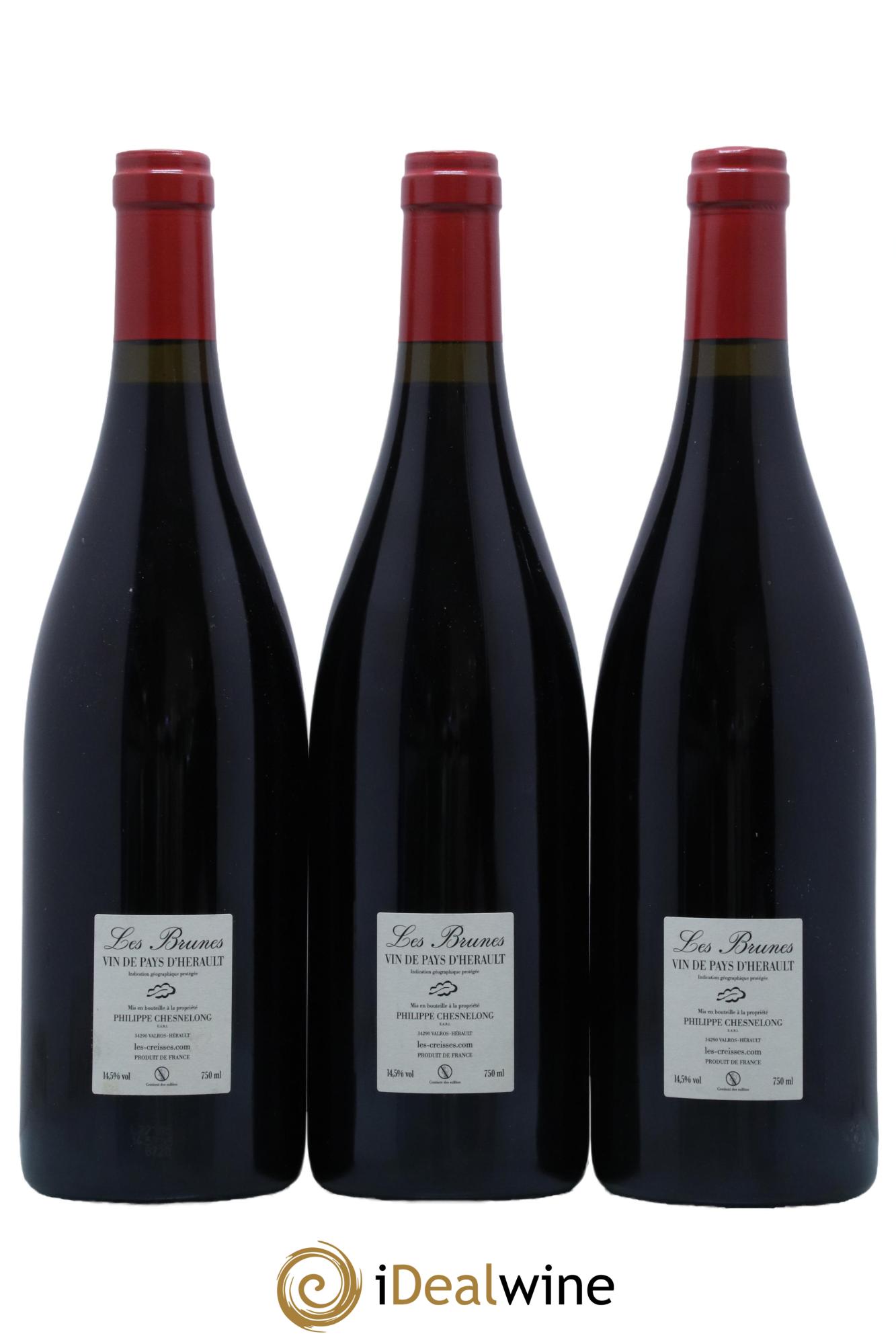 Vin de France Les Brunes Les Creisses (Domaine) 2020 - Lotto di 3 bottiglie - 1