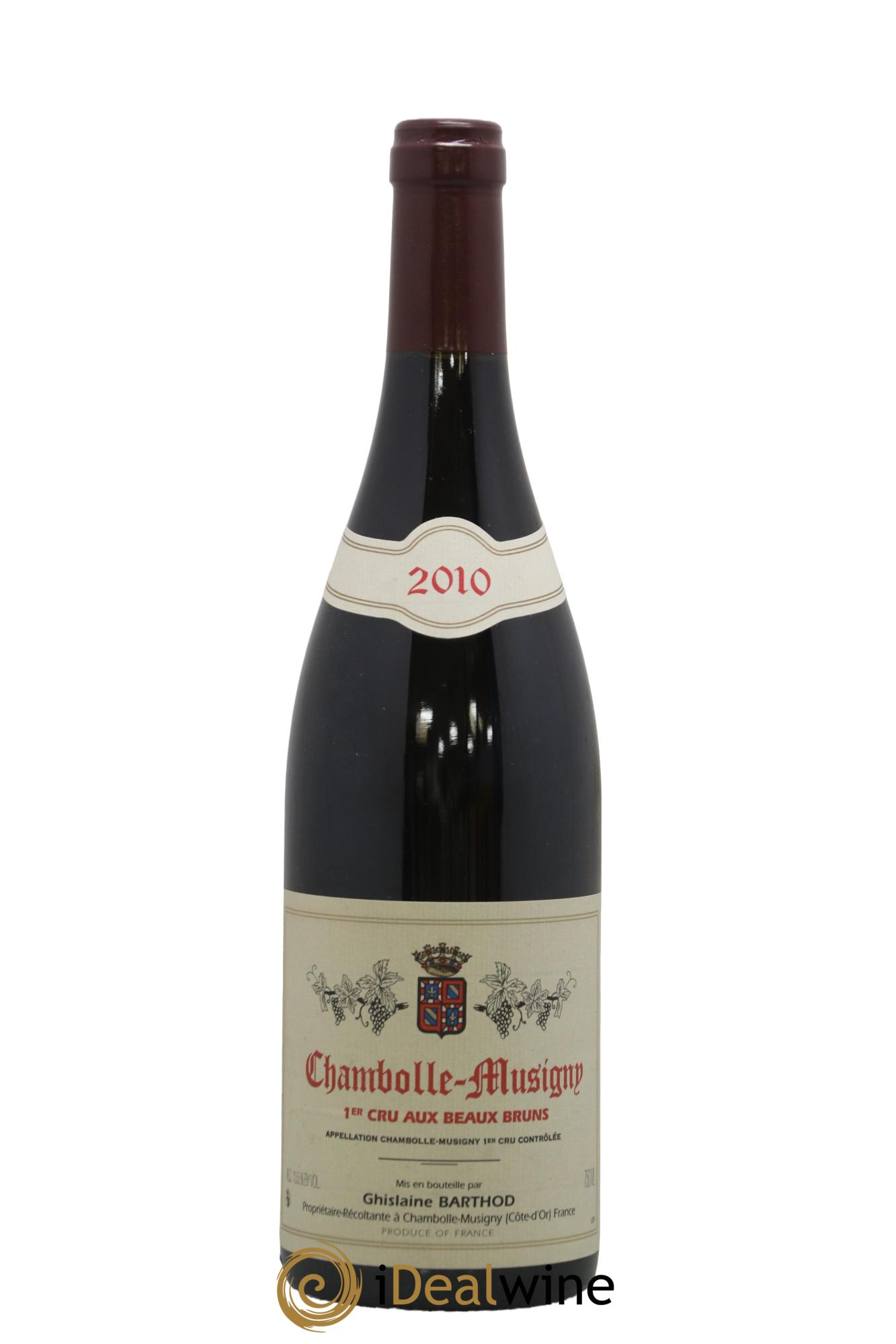 Chambolle-Musigny 1er Cru Aux Beaux Bruns Ghislaine Barthod 2010 - Lot de 1 bouteille - 0