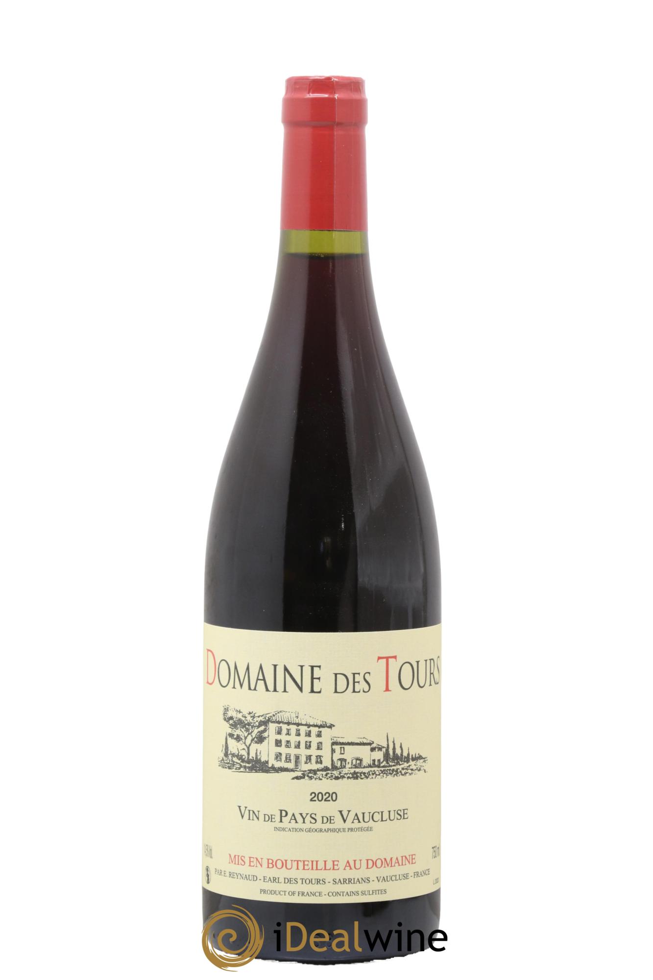 Vaucluse (Vin de Pays de Vaucluse) Domaine des Tours Emmanuel Reynaud 2020 - Lot de 1 bouteille - 0