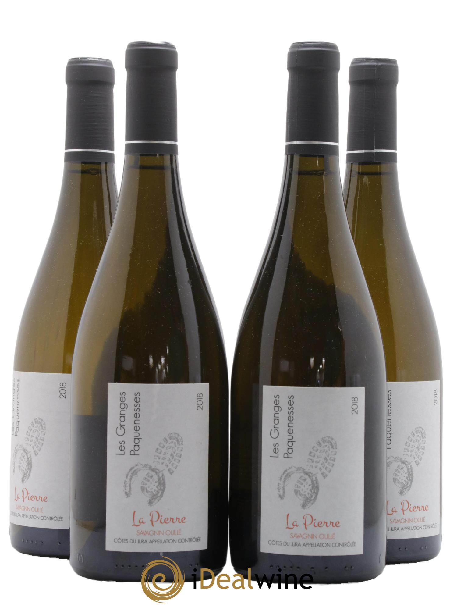 Côtes du Jura Savagnin La Pierre Les Granges Paquenesses 2018 - Lot of 4 bottles - 0