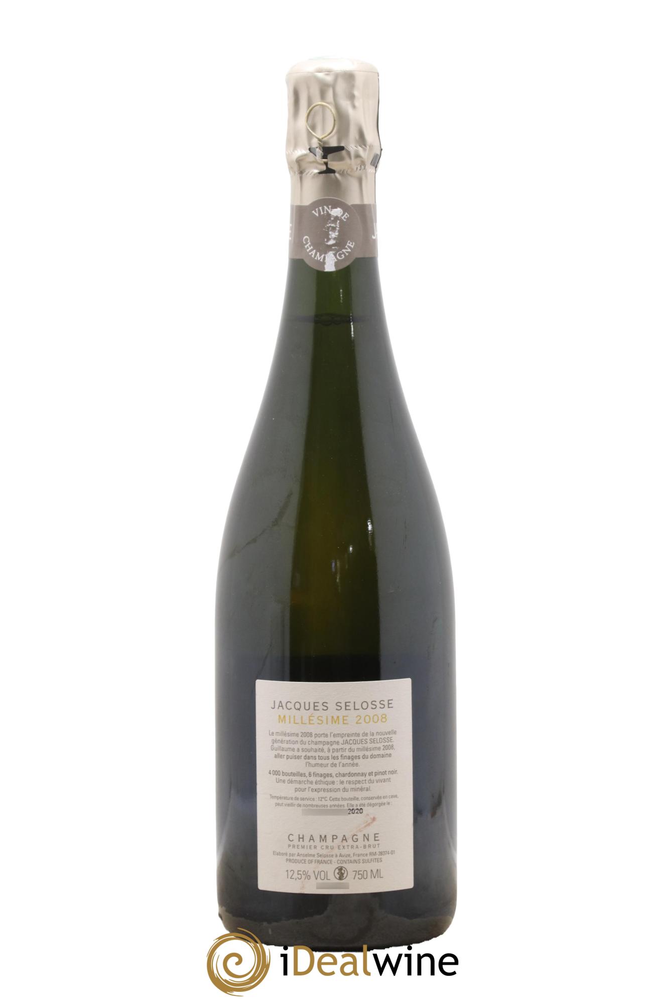Grand Cru Blanc de Blancs Brut Jacques Selosse 2008 - Lot de 1 bouteille - 1