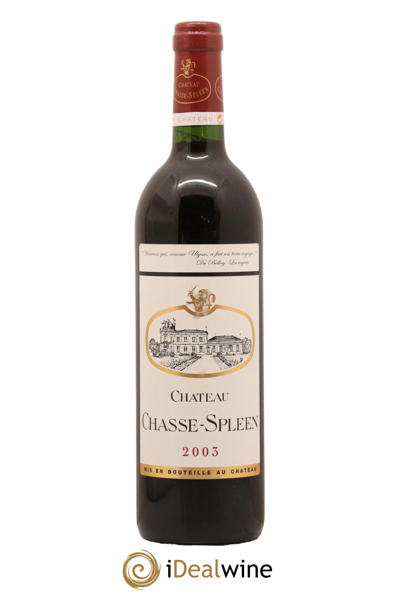 Château Chasse Spleen 2003 - Lot de 1 bouteille - 0