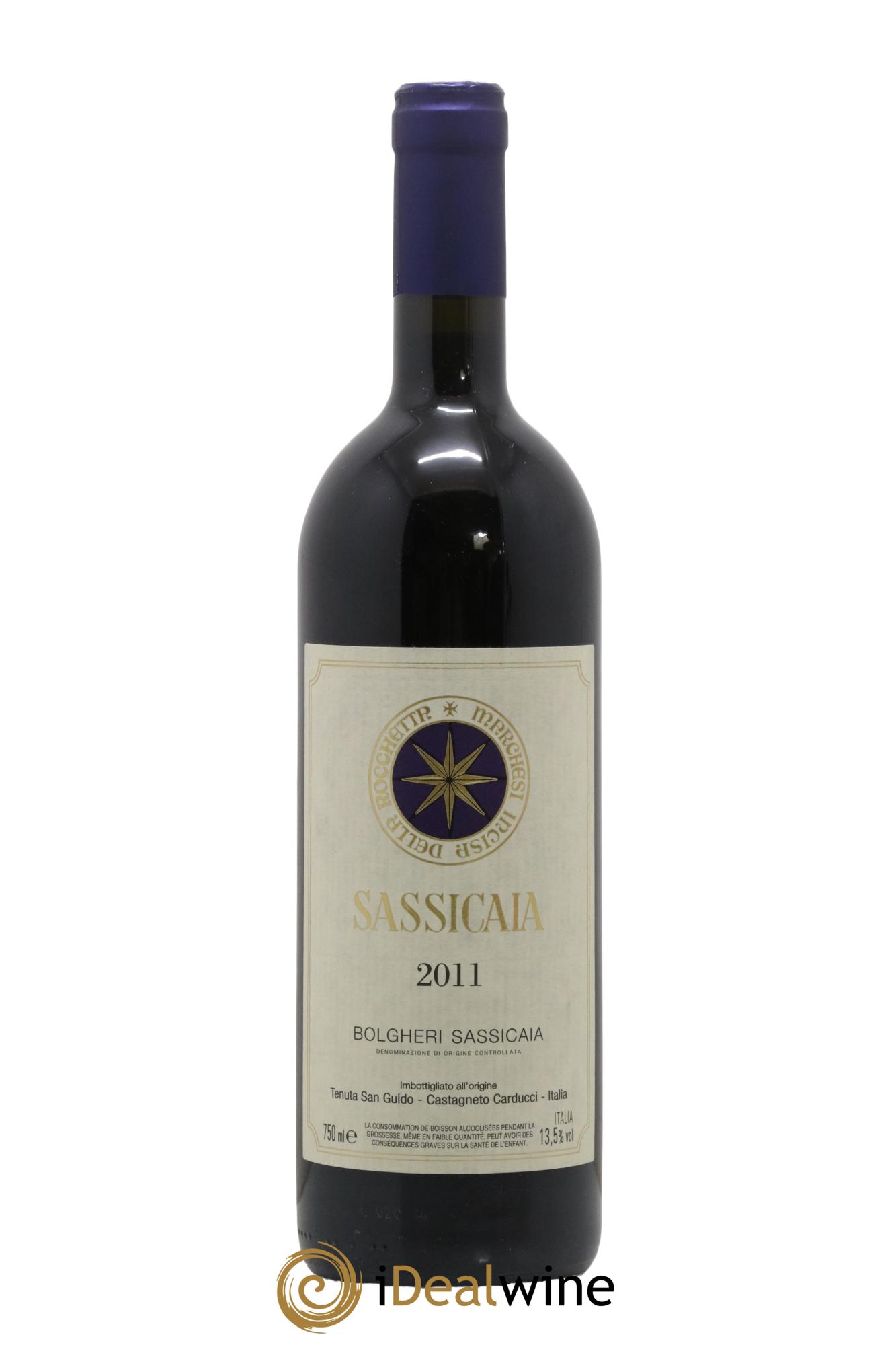 Bolgheri DOC Sassicaia Tenuta San Guido 2011 - Lot de 1 bouteille - 0