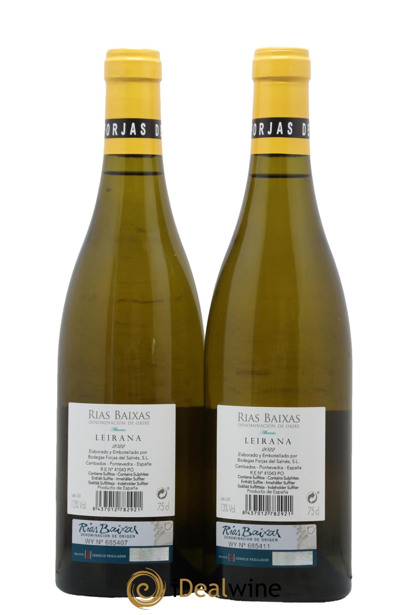 Rias Baixas DO Forjas del Salnés Leirana 2022 - Lot de 2 bouteilles - 1