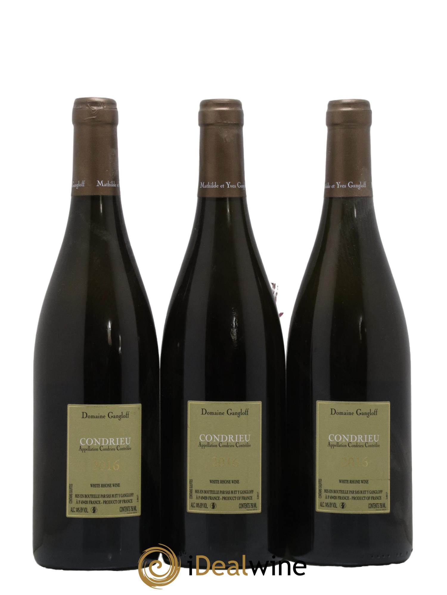 Condrieu Domaine Gangloff (Domaine) 2016 - Lot de 3 bouteilles - 1