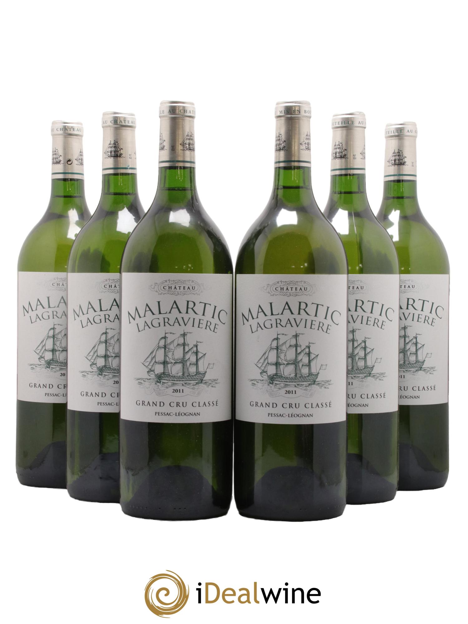 Château Malartic-Lagravière Cru Classé de Graves 2011 - Posten von 6 Magnum - 0