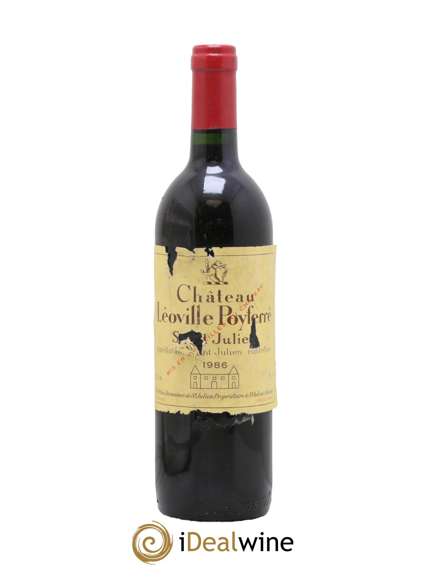 Château Léoville Poyferré 2ème Grand Cru Classé 1986 - Lot of 1 bottle - 0