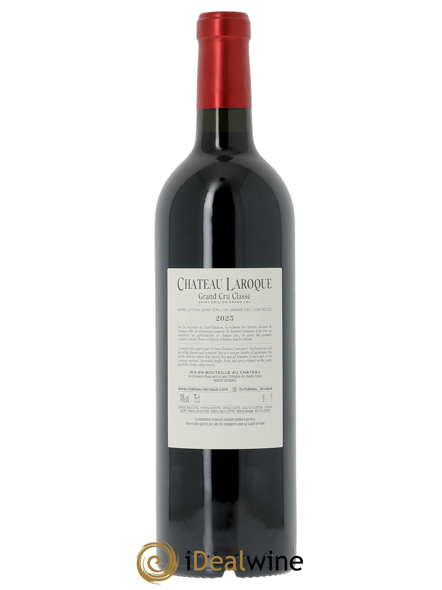 Château Laroque Grand Cru Classé (OWC if 6 bts) 2023 - Lot of 1 bottle - 1