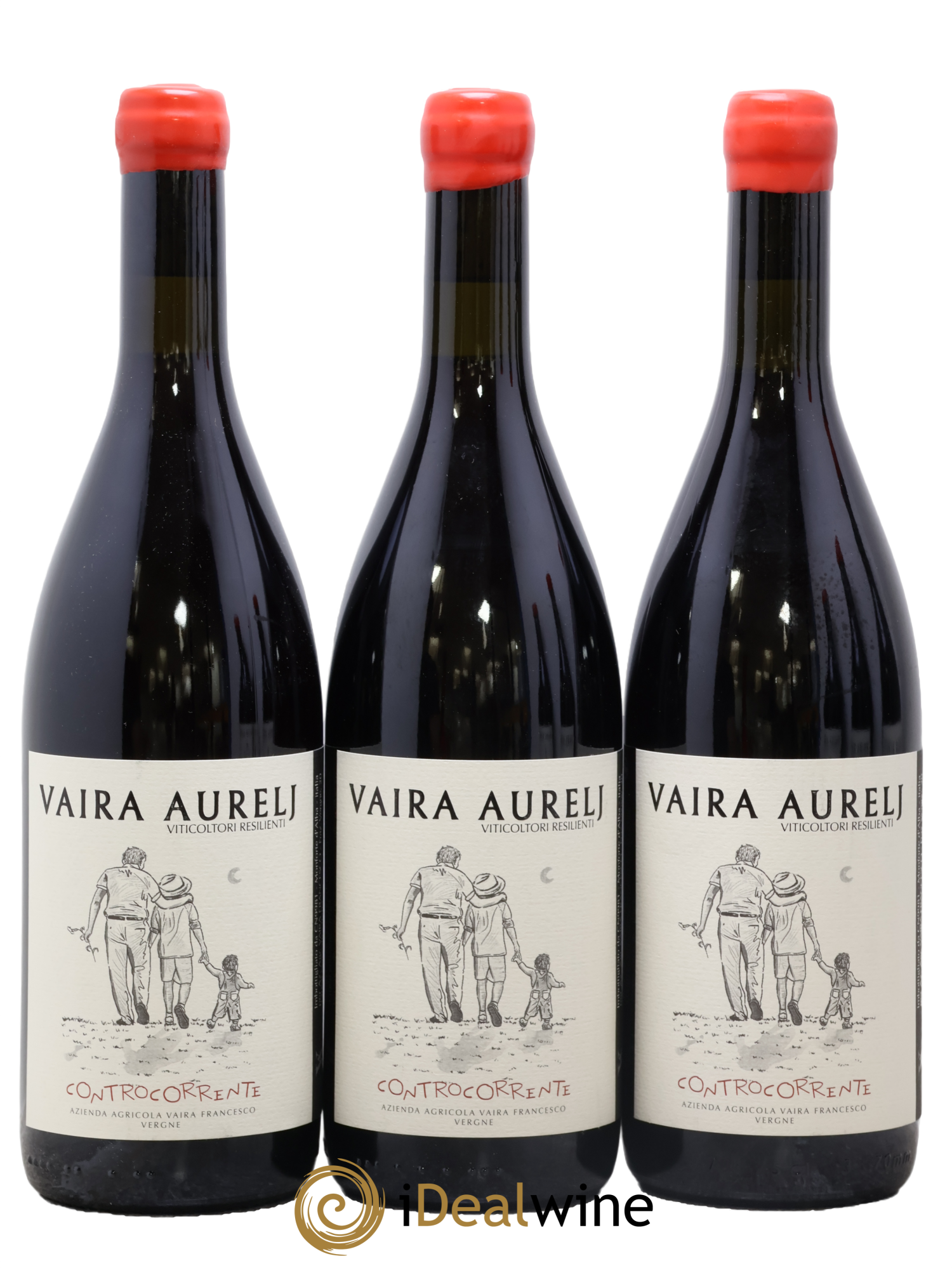 Italie Vino Rosse Controcorrente Vaira Aurelj 2022 - Lot of 3 bottles - 0
