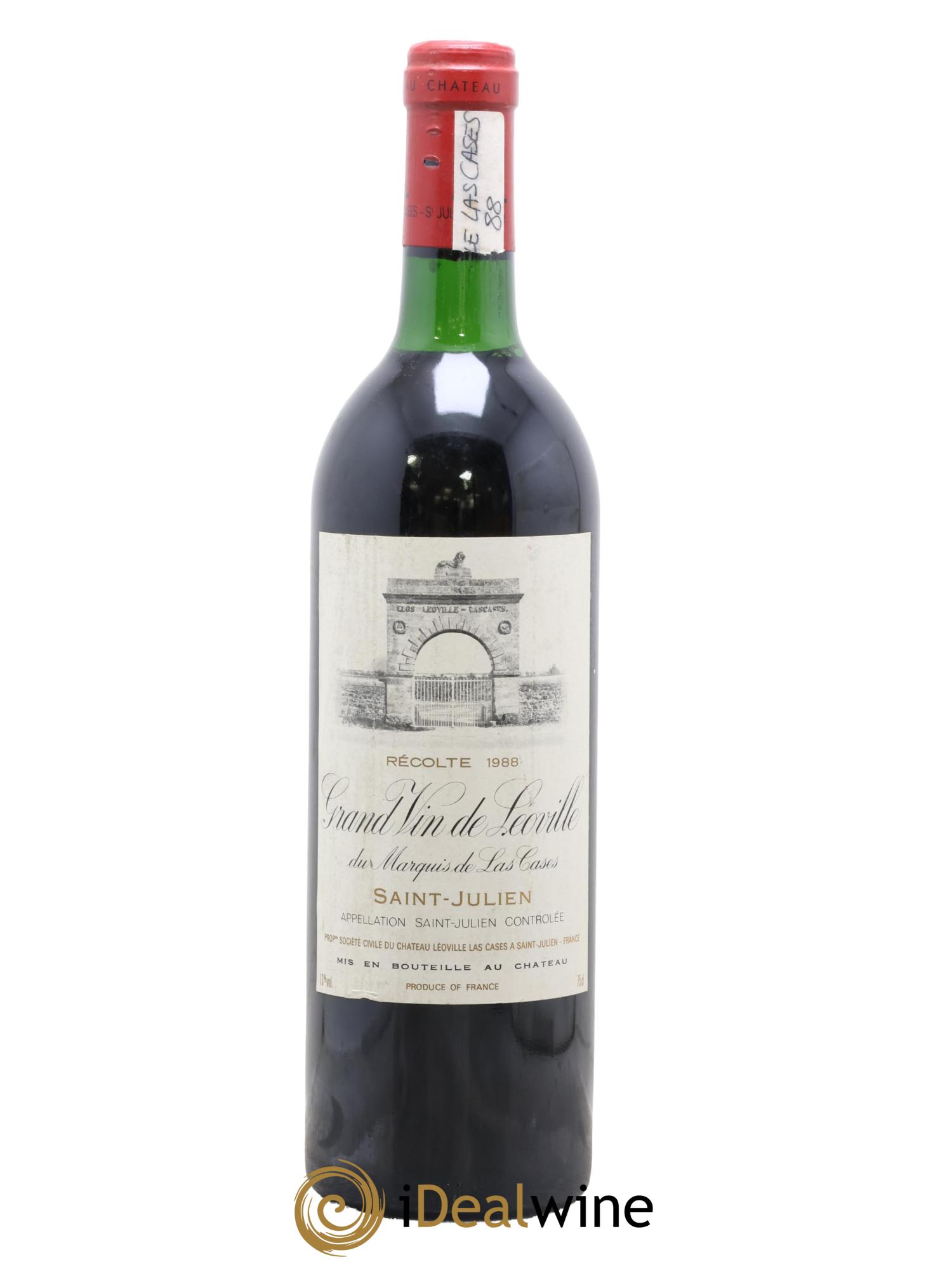 Château Léoville Las Cases 2ème Grand Cru Classé 1988 - Posten von 1 Flasche - 0