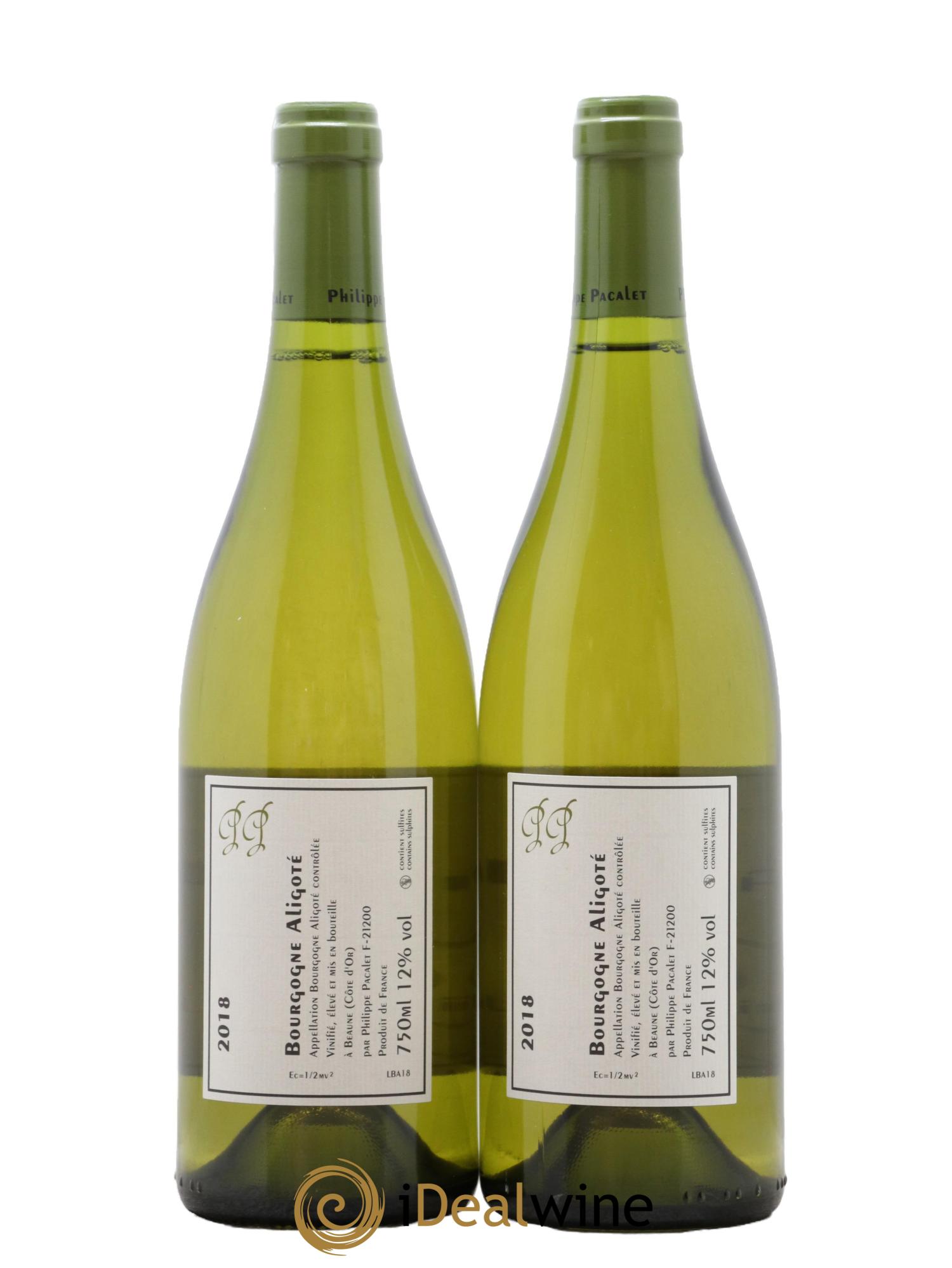 Bourgogne Aligoté Philippe Pacalet 2018 - Lot de 2 bouteilles - 1