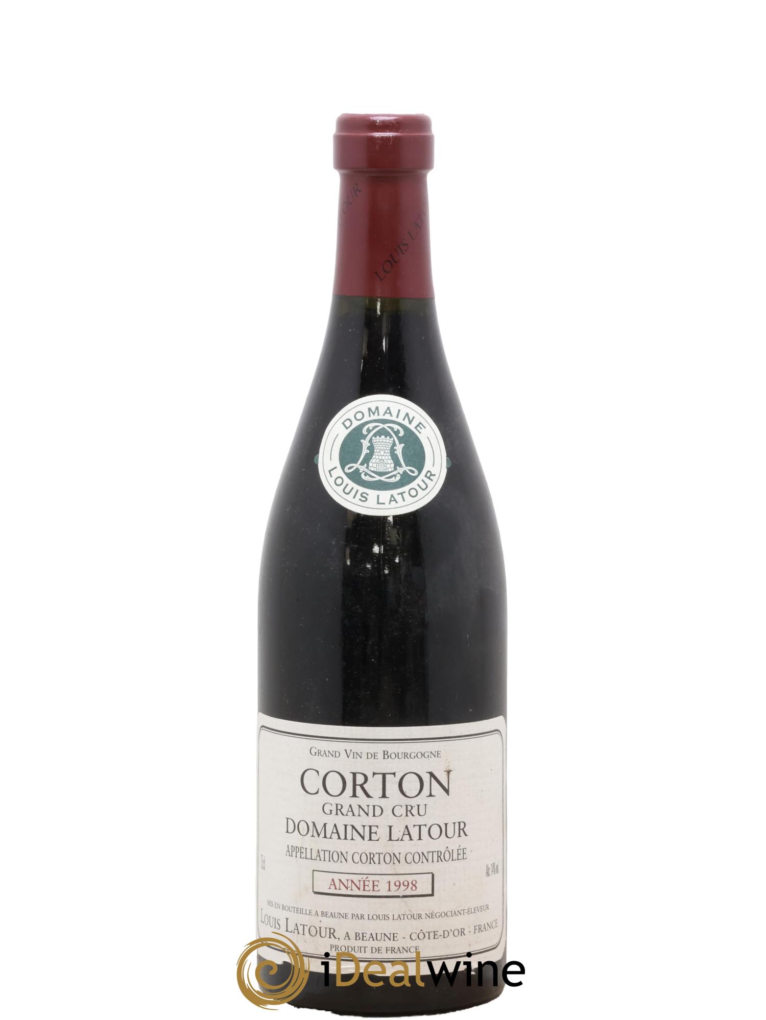Corton Grand Cru Louis Latour 1998 - Lot de 1 bouteille - 0