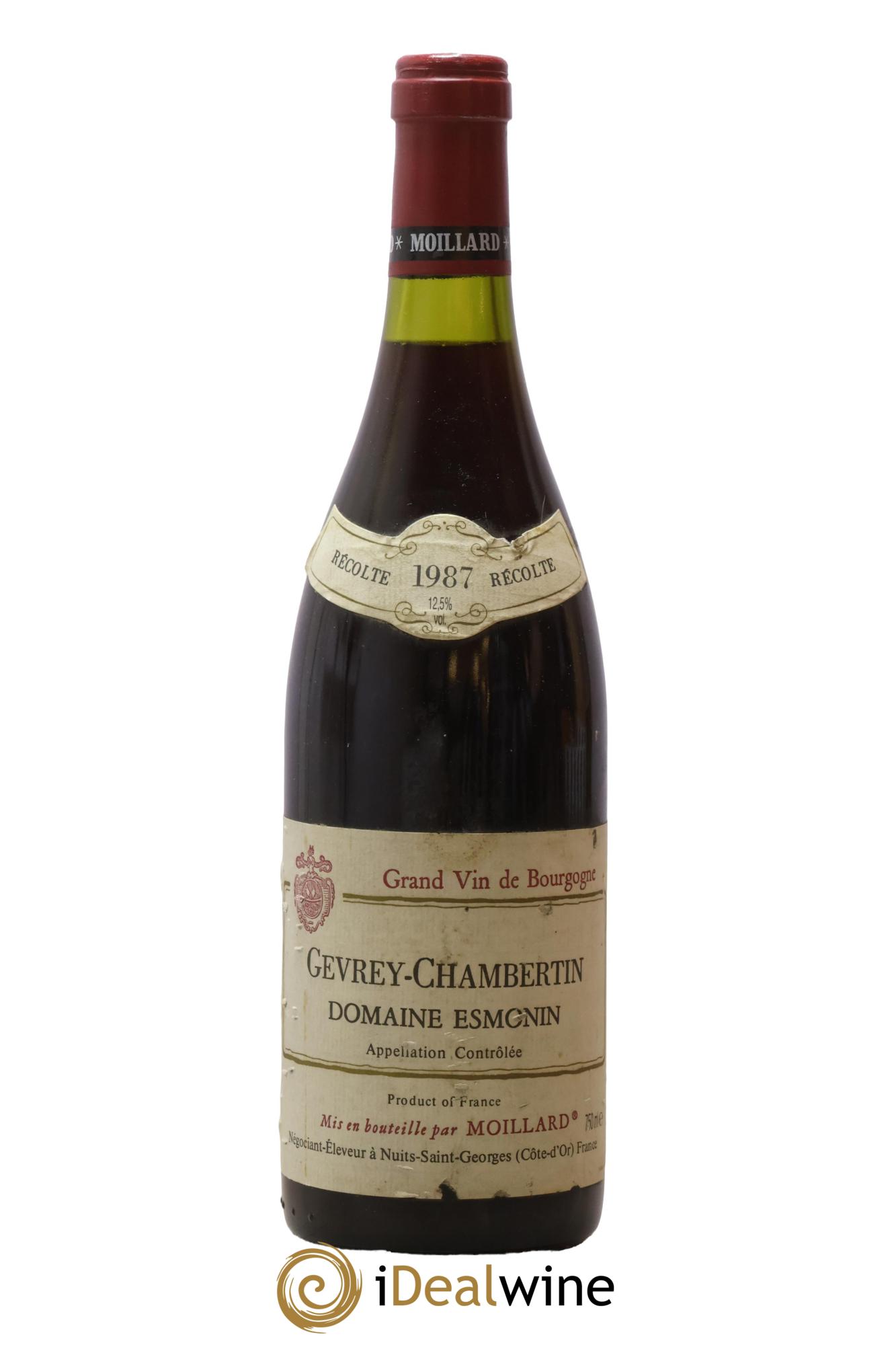 Gevrey-Chambertin Esmonin Moillard 1987 - Posten von 1 Flasche - 0