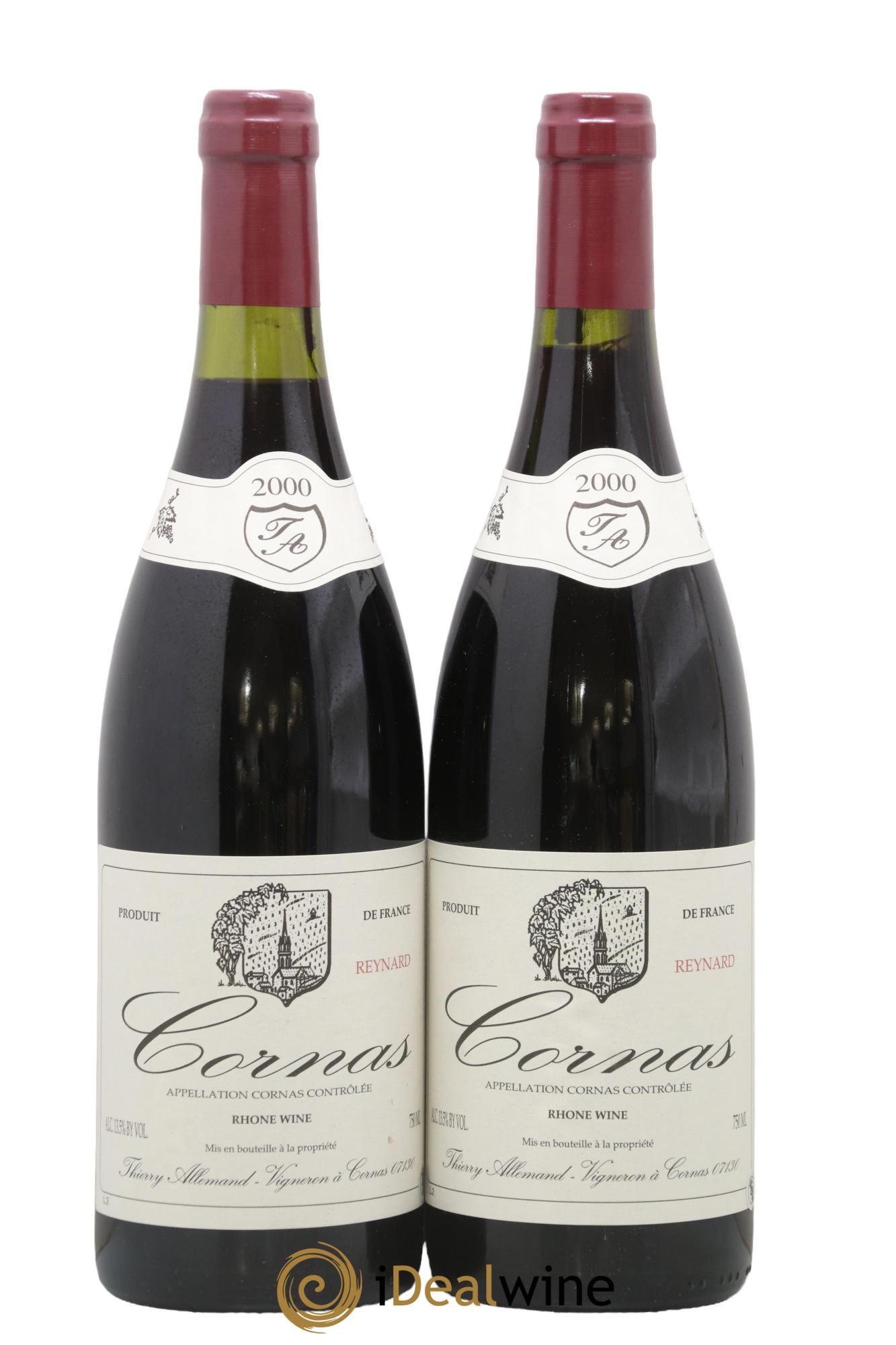 Cornas Reynard Thierry Allemand 2000 - Posten von 2 Flaschen - 0