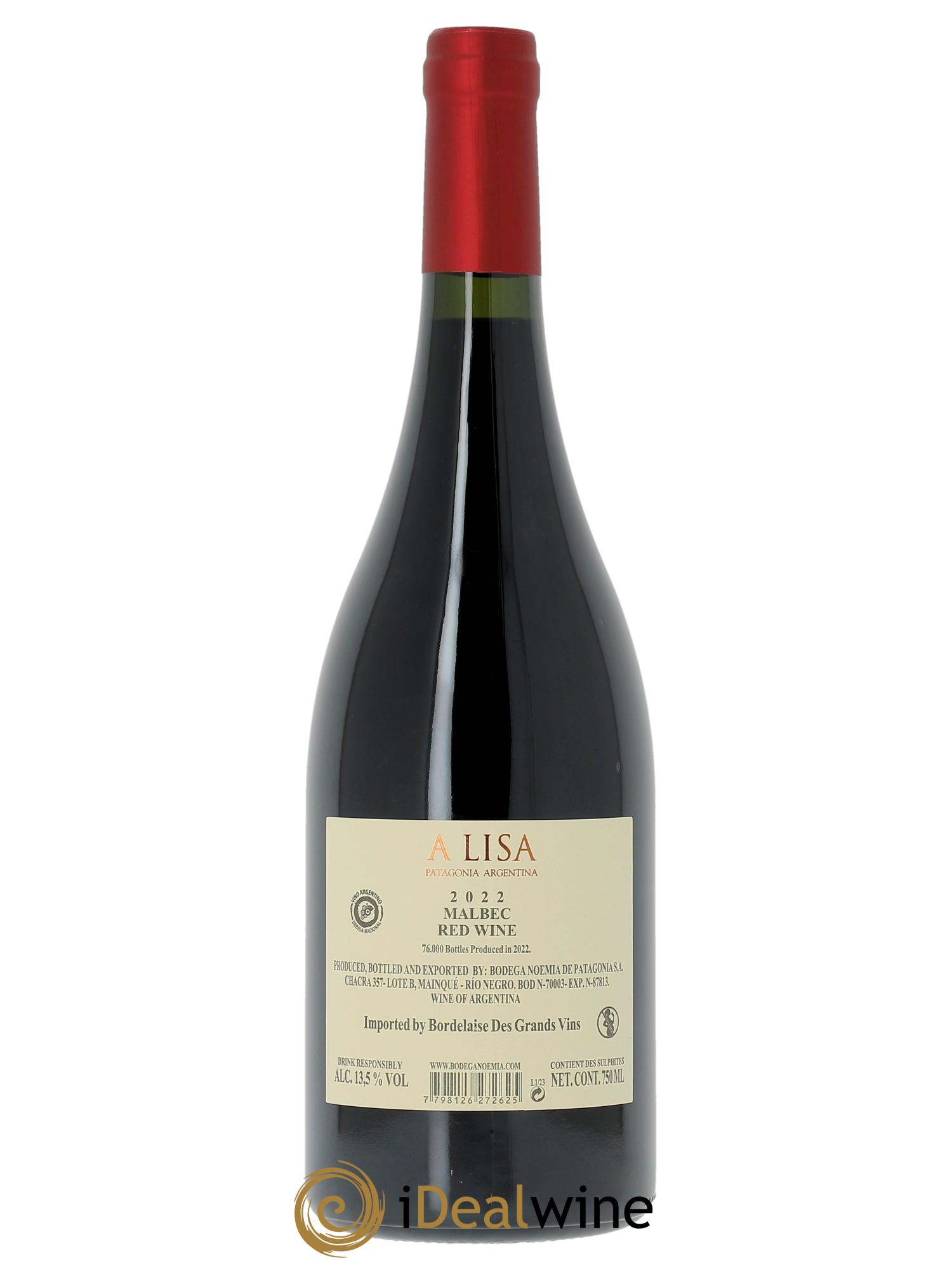 Rio Negro Bodega Noemia A Lisa  2022 - Lotto di 1 bottiglia - 1