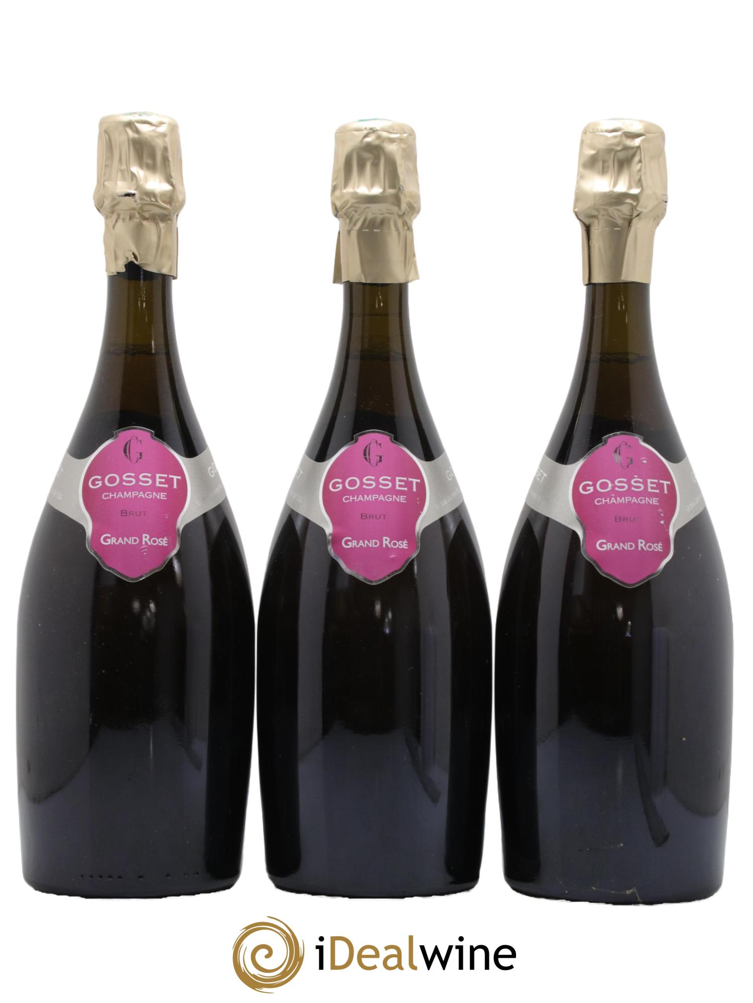 Grand Rosé Gosset - Lot de 3 bouteilles - 0
