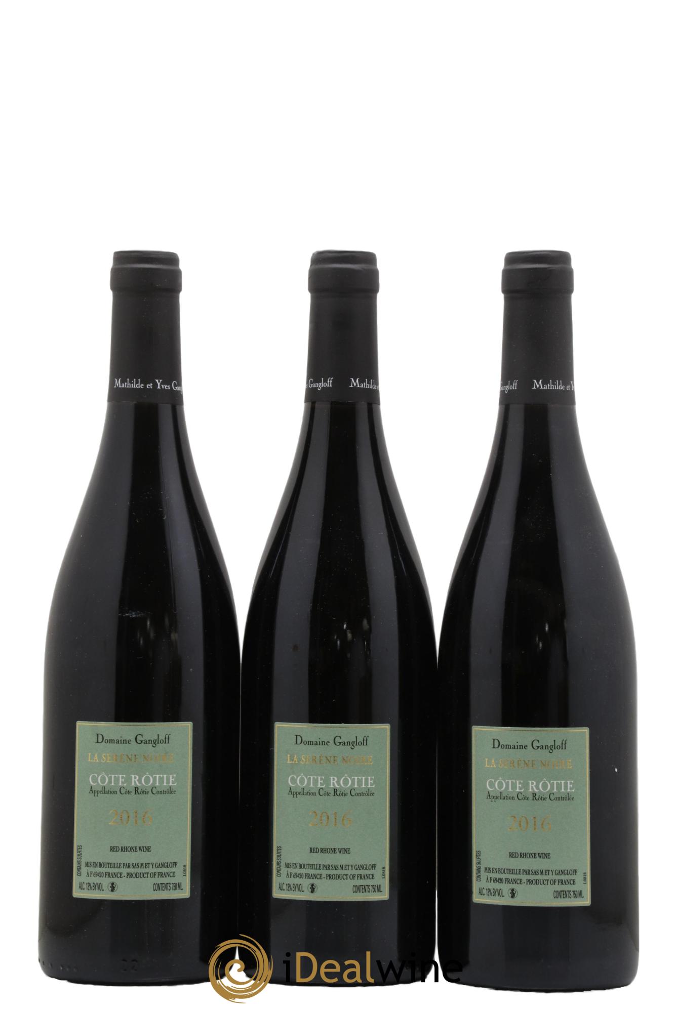 Côte-Rôtie La Sereine Noire Gangloff (Domaine) 2016 - Posten von 3 Flaschen - 1