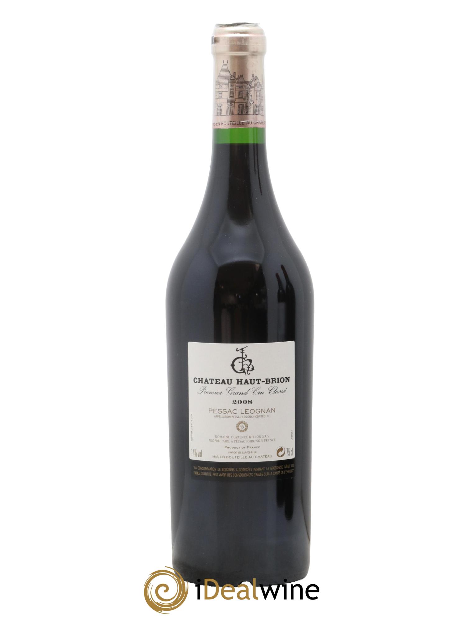 Château Haut Brion 1er Grand Cru Classé 2008 - Lotto di 1 bottiglia - 1