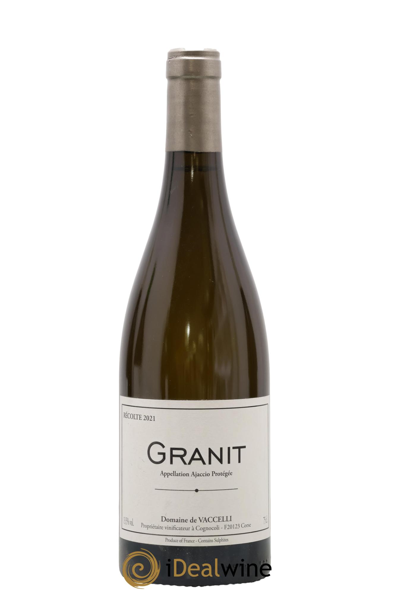 Ajaccio Granit Vaccelli 2021 - Lot of 1 bottle - 0