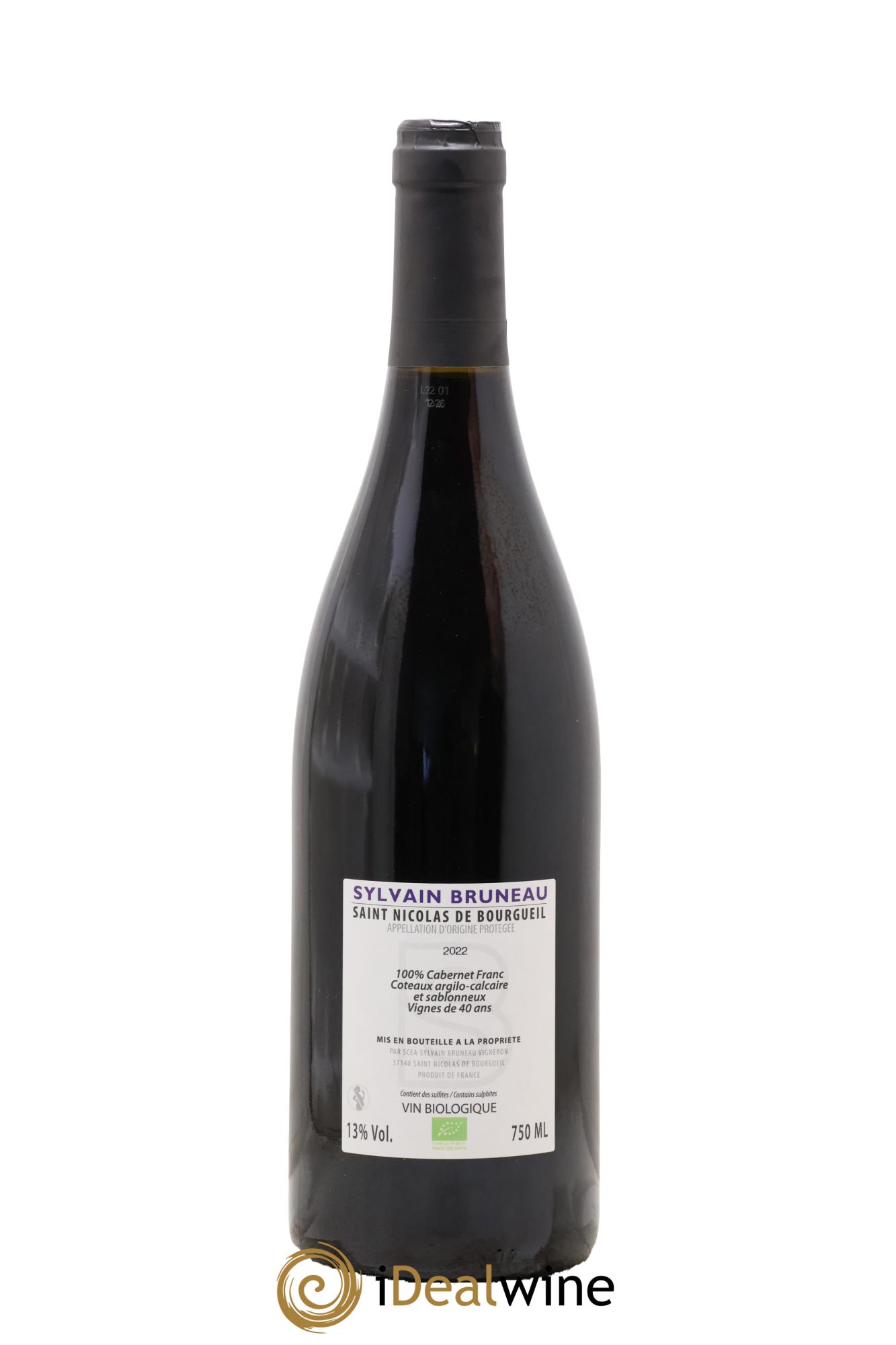 Saint-Nicolas de Bourgueil Les Pentes Domaine Sylvain Bruneau 2022 - Posten von 1 Flasche - 1
