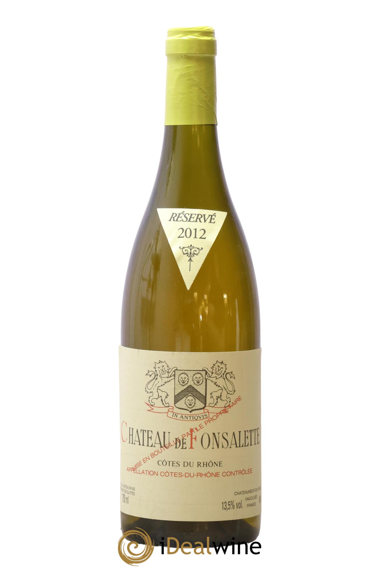Côtes-du-Rhône Château de Fonsalette Emmanuel Reynaud 2012 - Posten von 1 Flasche - 0