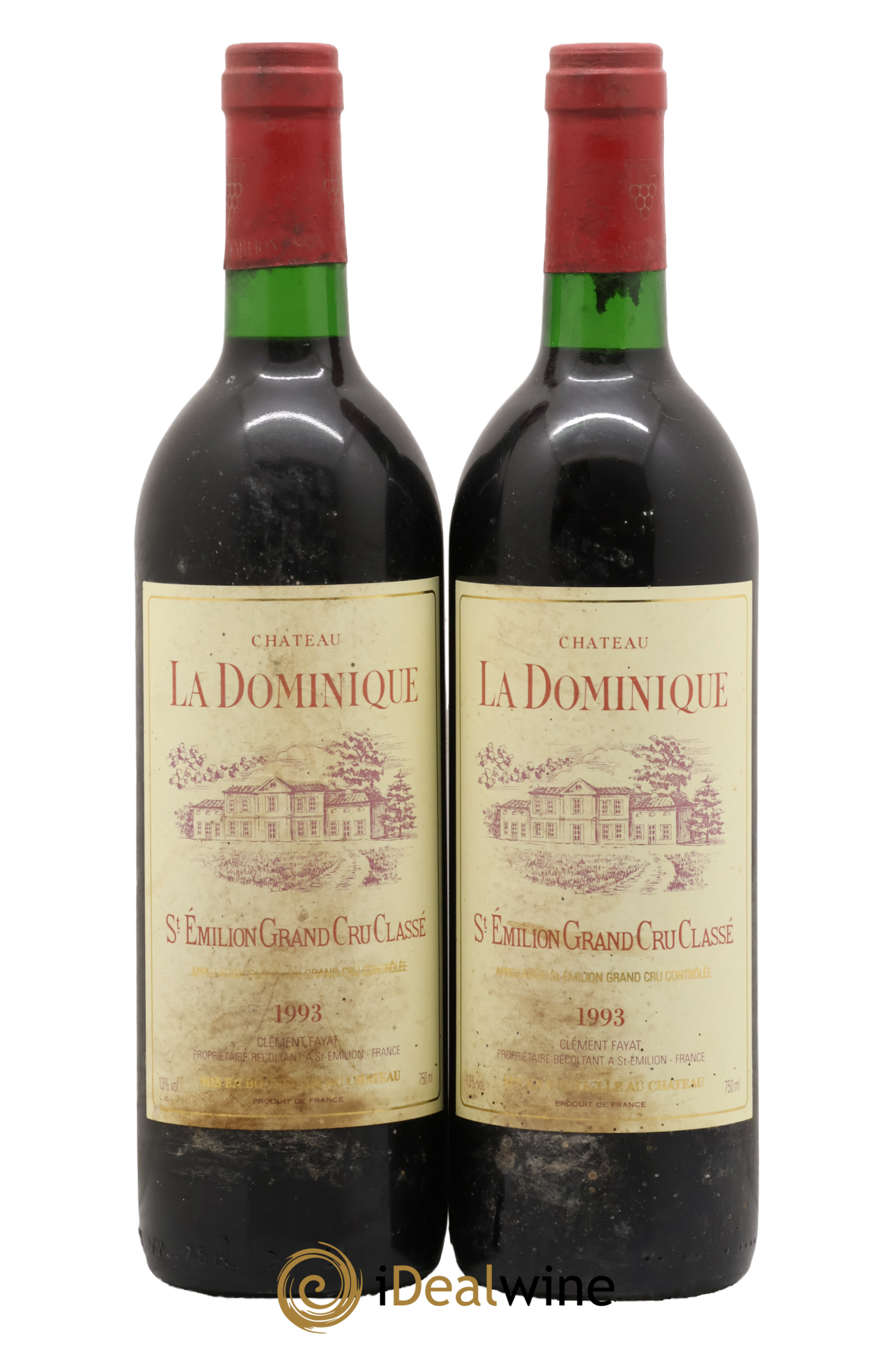 Château la Dominique Grand Cru Classé 1993 - Posten von 2 Flaschen - 0