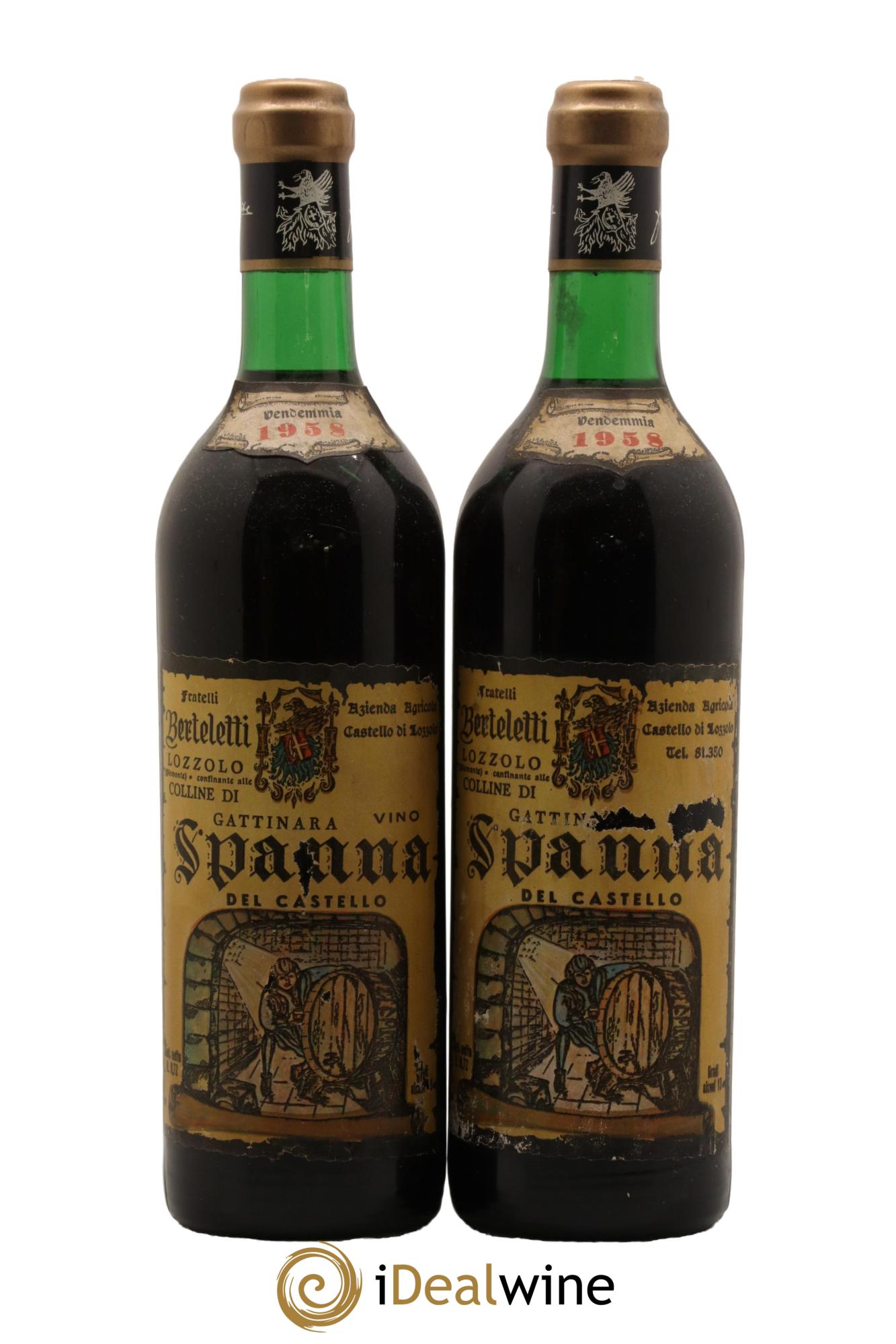 Nebbiolo Spanna Berteletti 1958 - Lot de 2 bouteilles - 0
