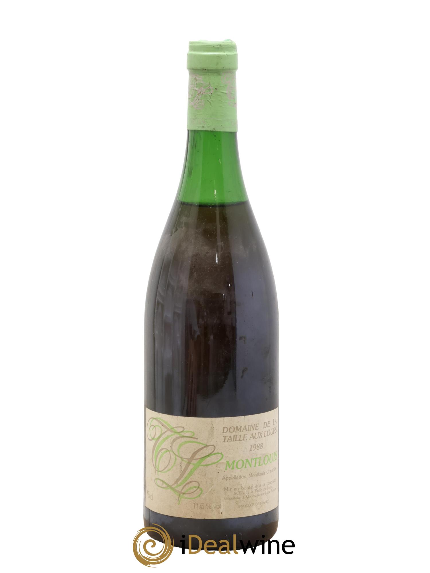 Montlouis-sur-Loire La Taille aux Loups Jacky Blot 1988 - Lot de 1 bouteille - 0