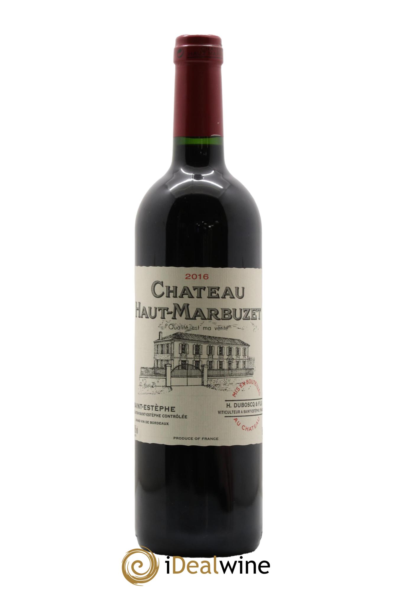Château Haut Marbuzet 2016 - Lot de 1 bouteille - 0