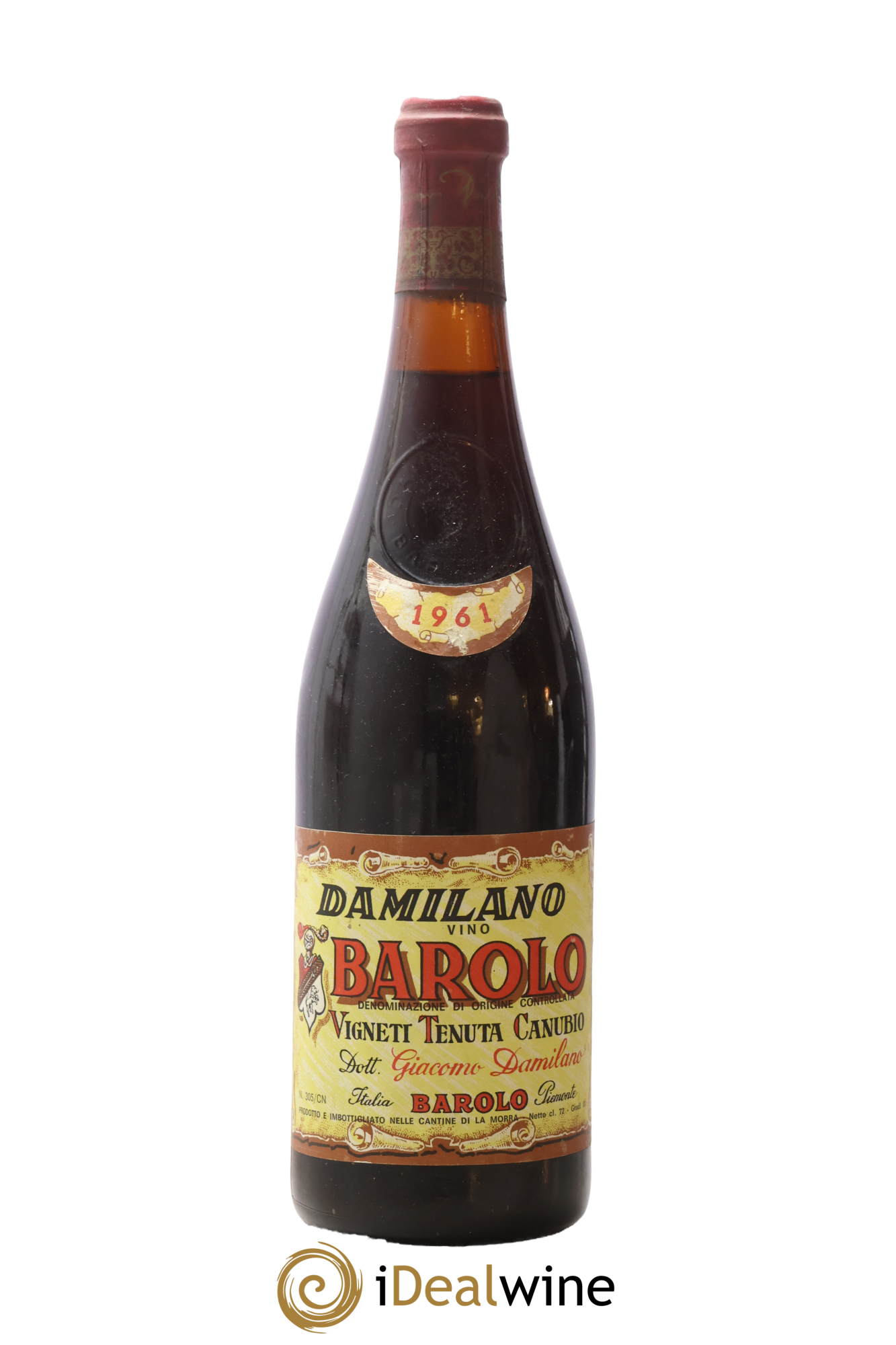 Barolo DOC Cannubi Damilano 1961 - Lotto di 1 bottiglia - 0