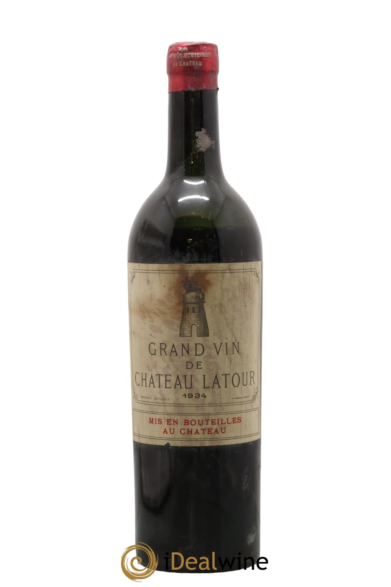 Château Latour 1er Grand Cru Classé 1934 - Lot de 1 bouteille - 0