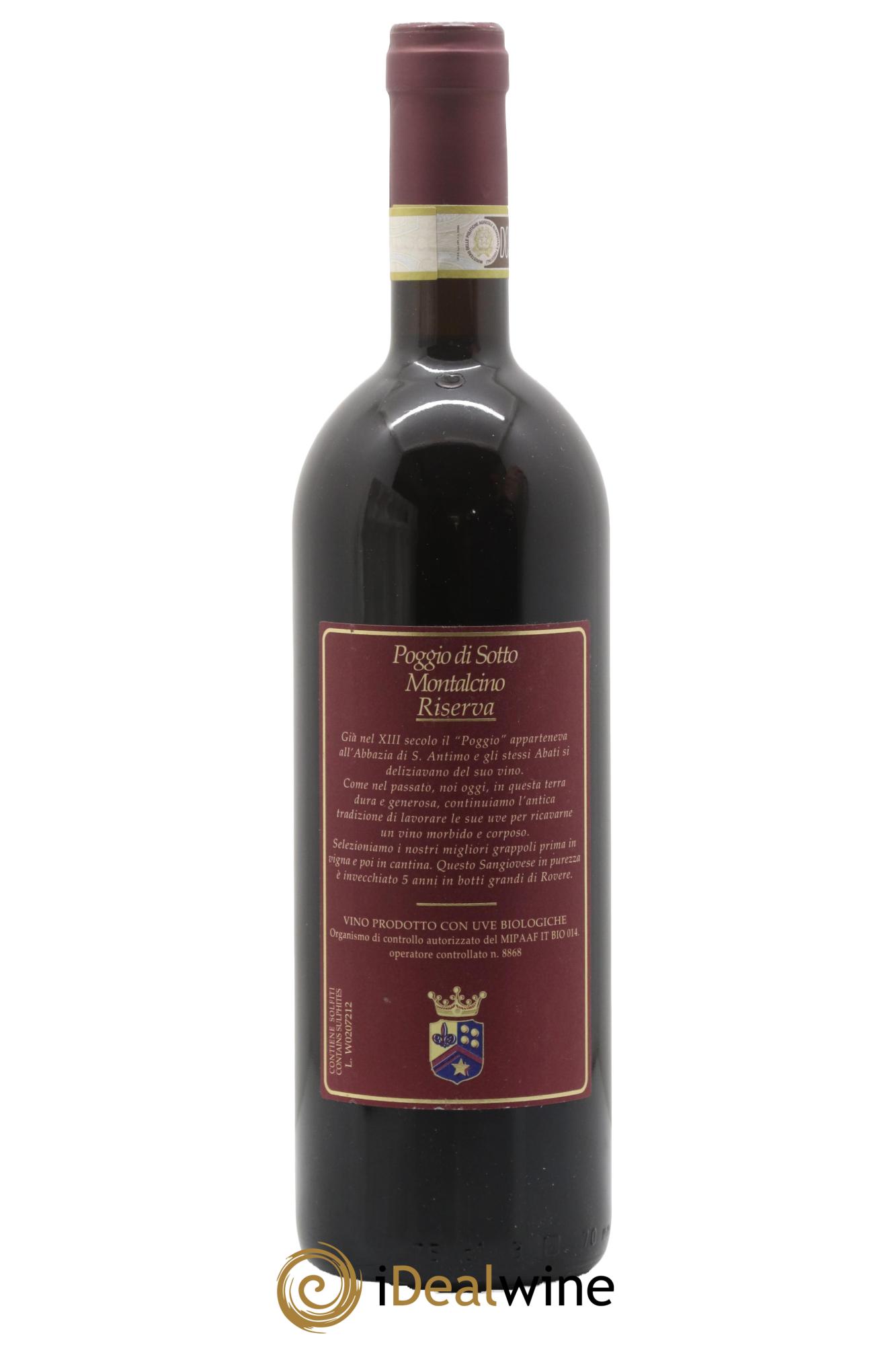 Brunello di Montalcino DOCG Riserva Poggio di Sotto 2007 - Lot of 1 bottle - 1