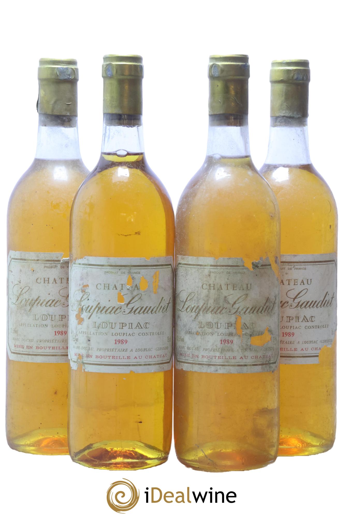 Château Loupiac Gaudiet 1989 - Lotto di 4 bottiglie - 0