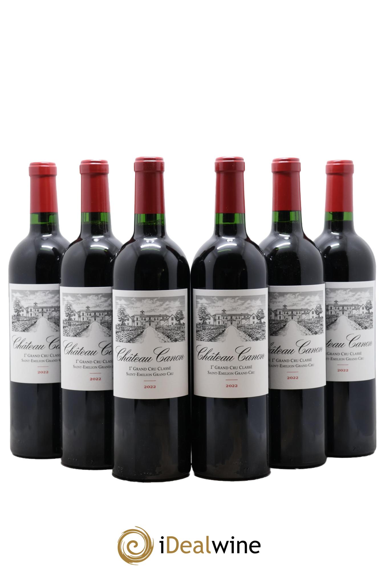 Château Canon 1er Grand Cru Classé B 2022 - Lot de 6 bouteilles - 0