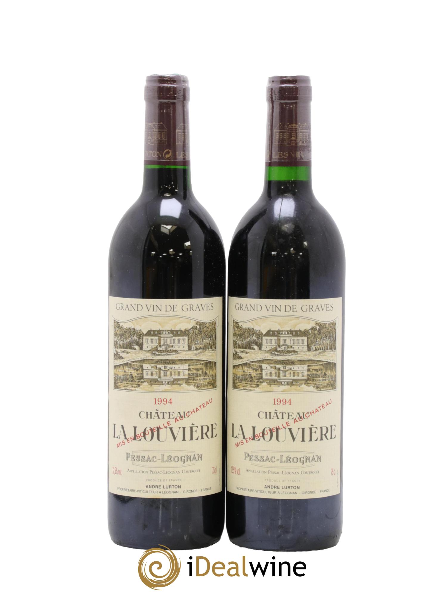 Château la Louvière 1994 - Lot de 2 bouteilles - 0