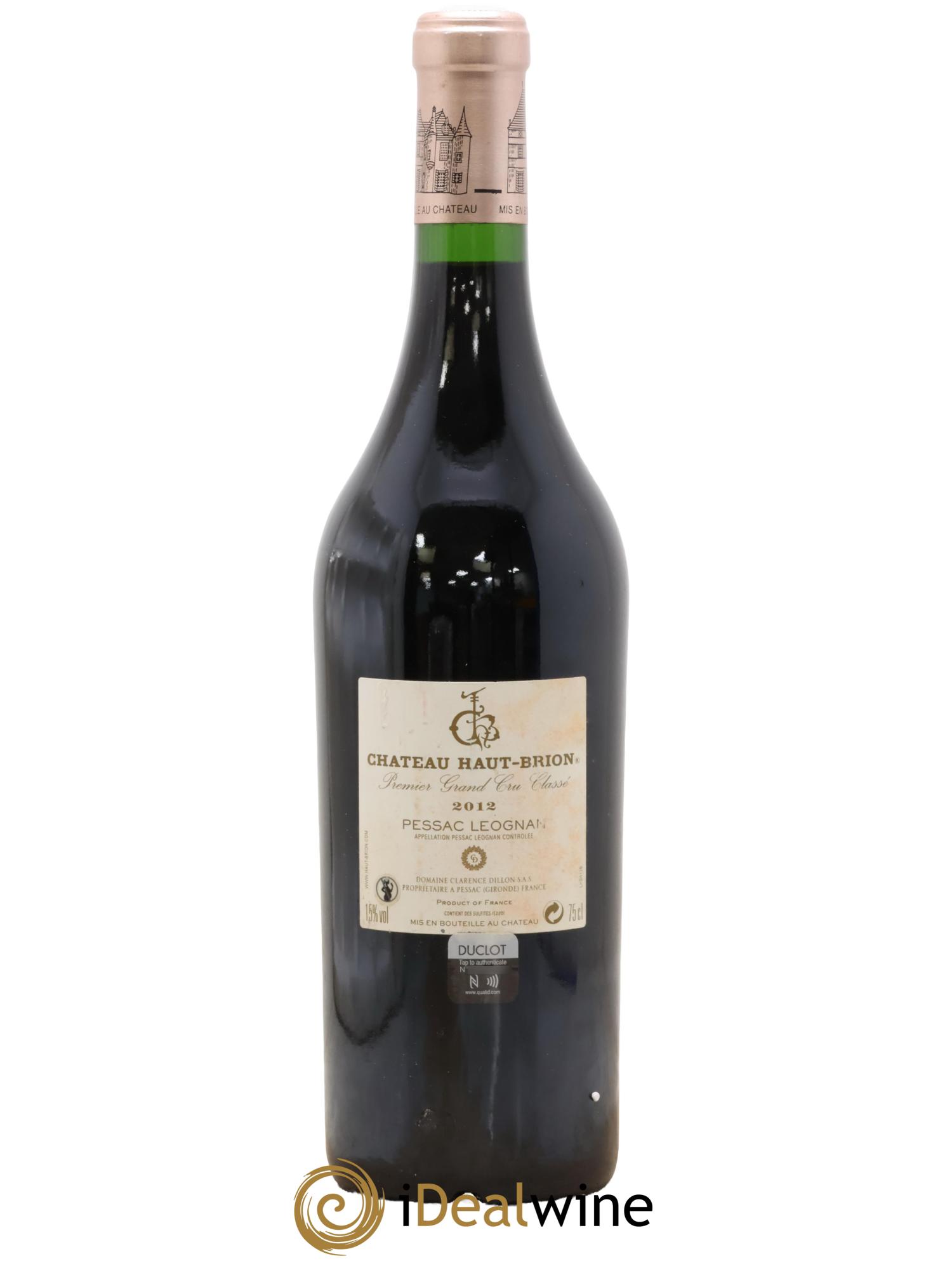 Château Haut Brion 1er Grand Cru Classé  2012 - Lot of 1 bottle - 1