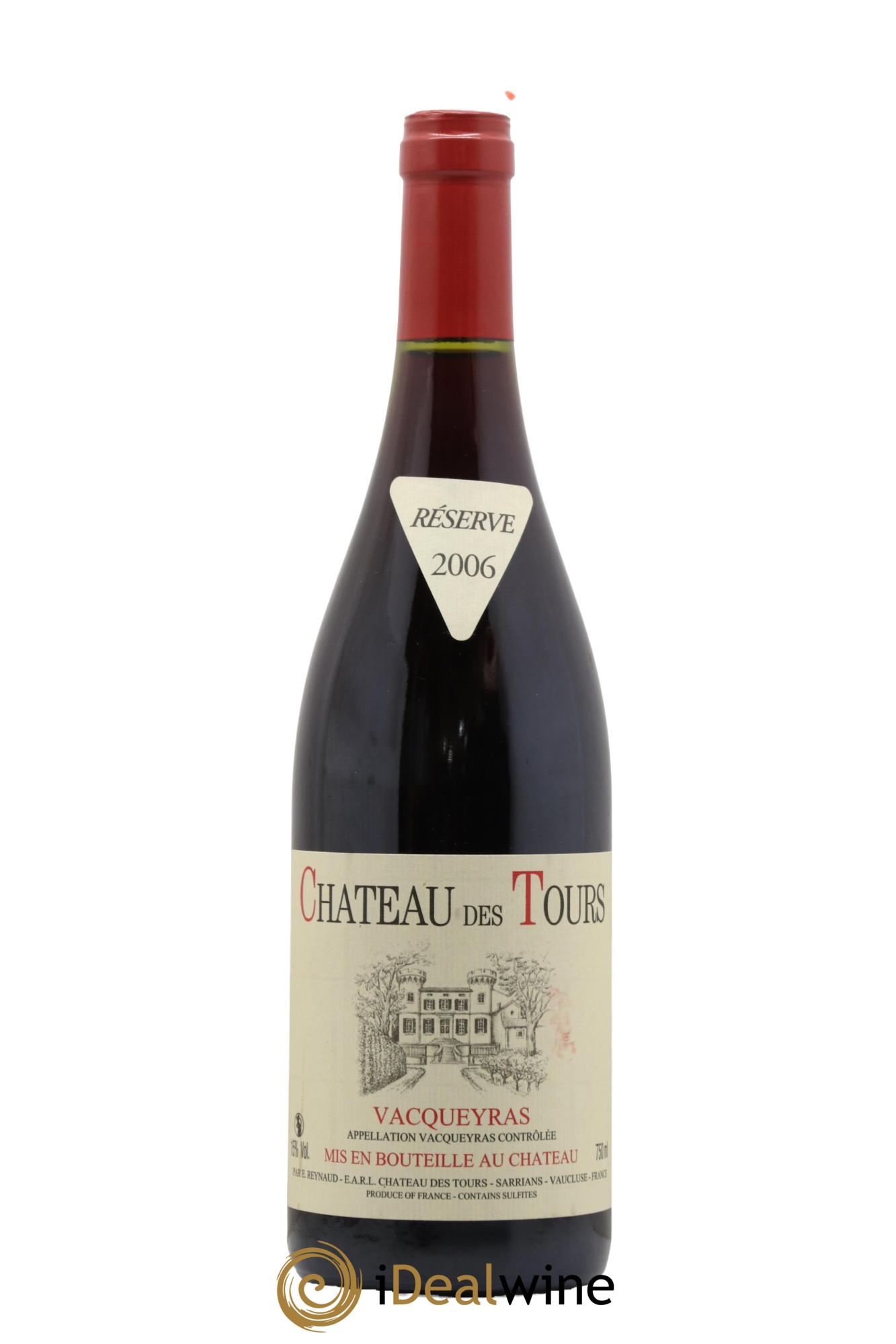 Vacqueyras Château des Tours Emmanuel Reynaud 2006 - Lot de 1 bouteille - 0