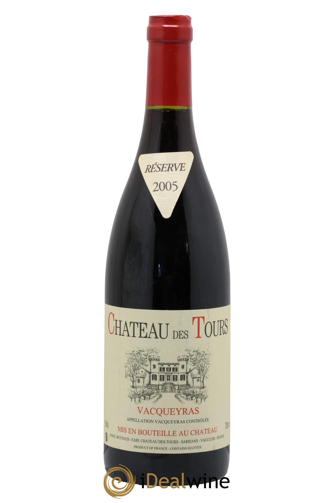 Vacqueyras Château des Tours Emmanuel Reynaud 2005 - Lot de 1 bouteille - 0