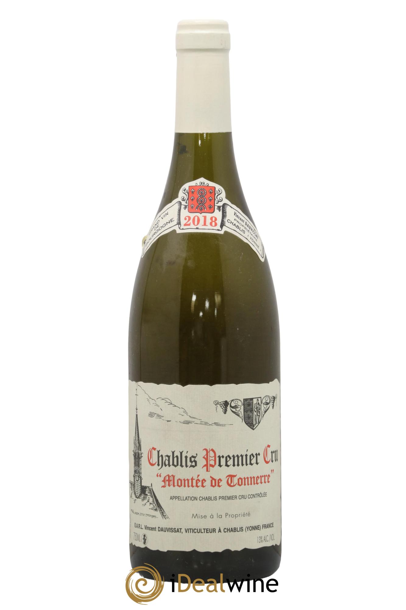 Chablis 1er Cru Montée de Tonnerre Vincent Dauvissat (Domaine) 2018 - Lot de 1 bouteille - 0
