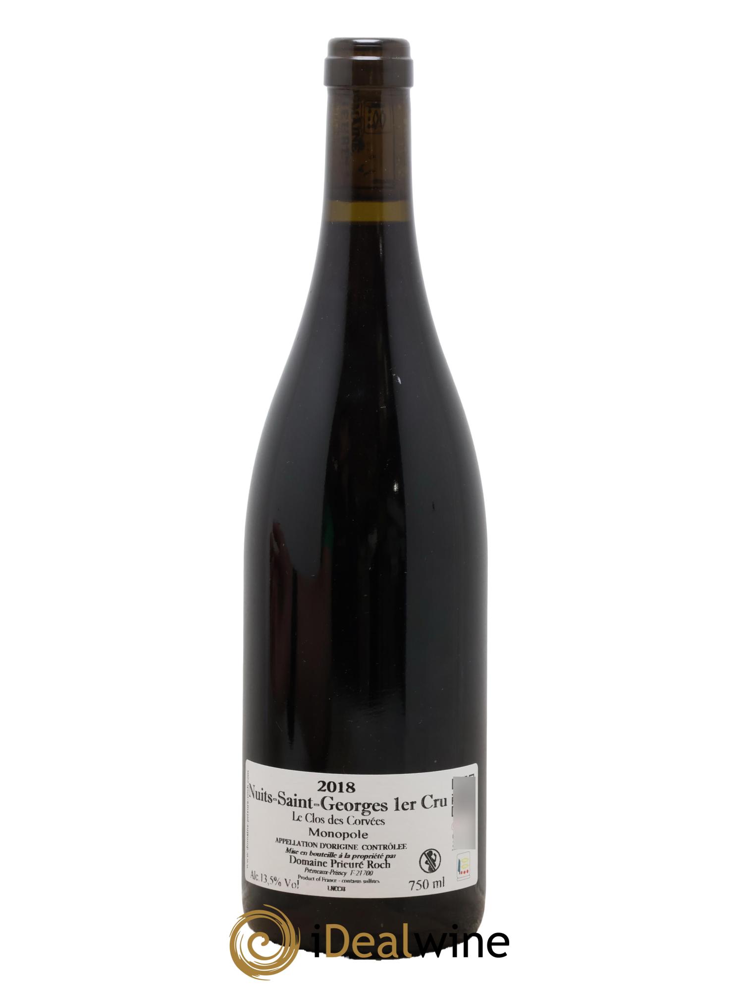 Nuits-Saint-Georges 1er Cru Le Clos des Corvées Prieuré Roch 2018 - Lot of 1 bottle - 1